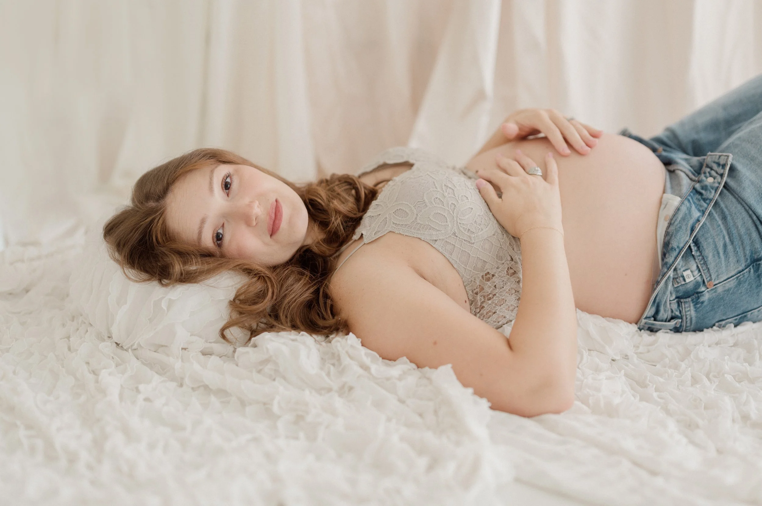 Baton Rouge Studio Natural Light Maternity  Session