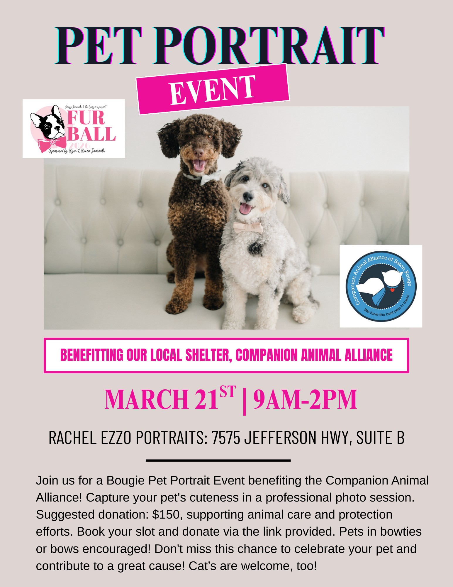 Bougie Pet Portrait Event