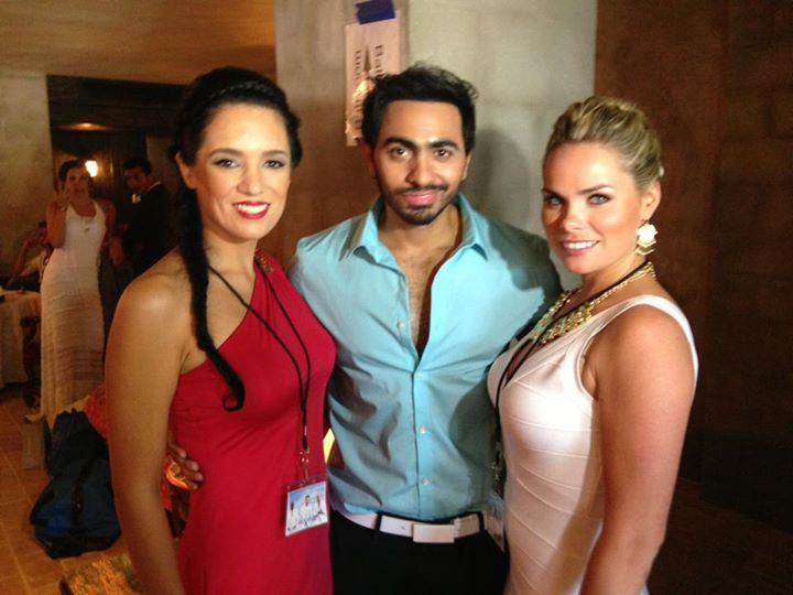 Lauren with Egyptian superstar Tamir Hoseny on his music video Arabian Knight