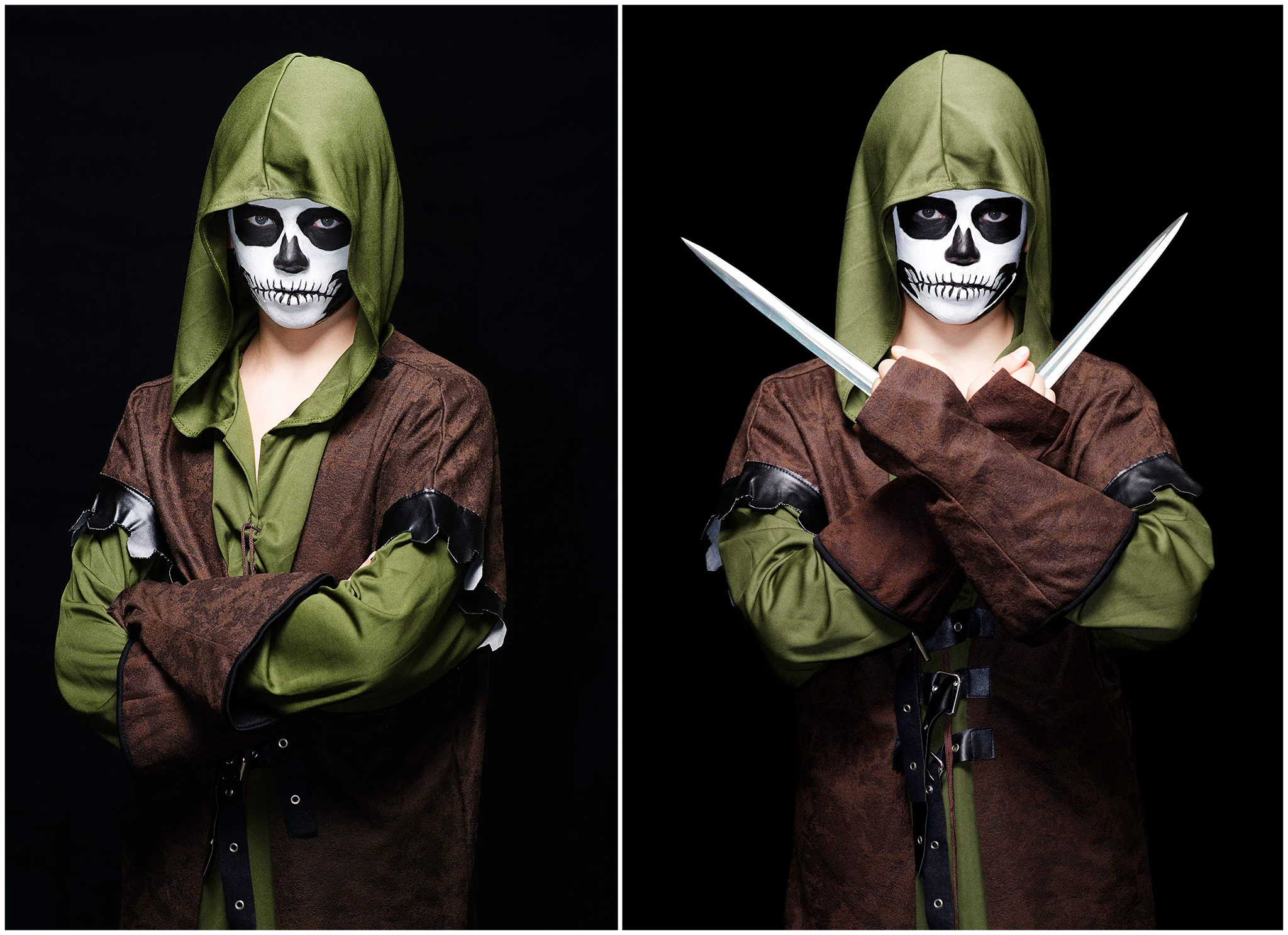 Tyler in his Skeleton Warrior outfit.
