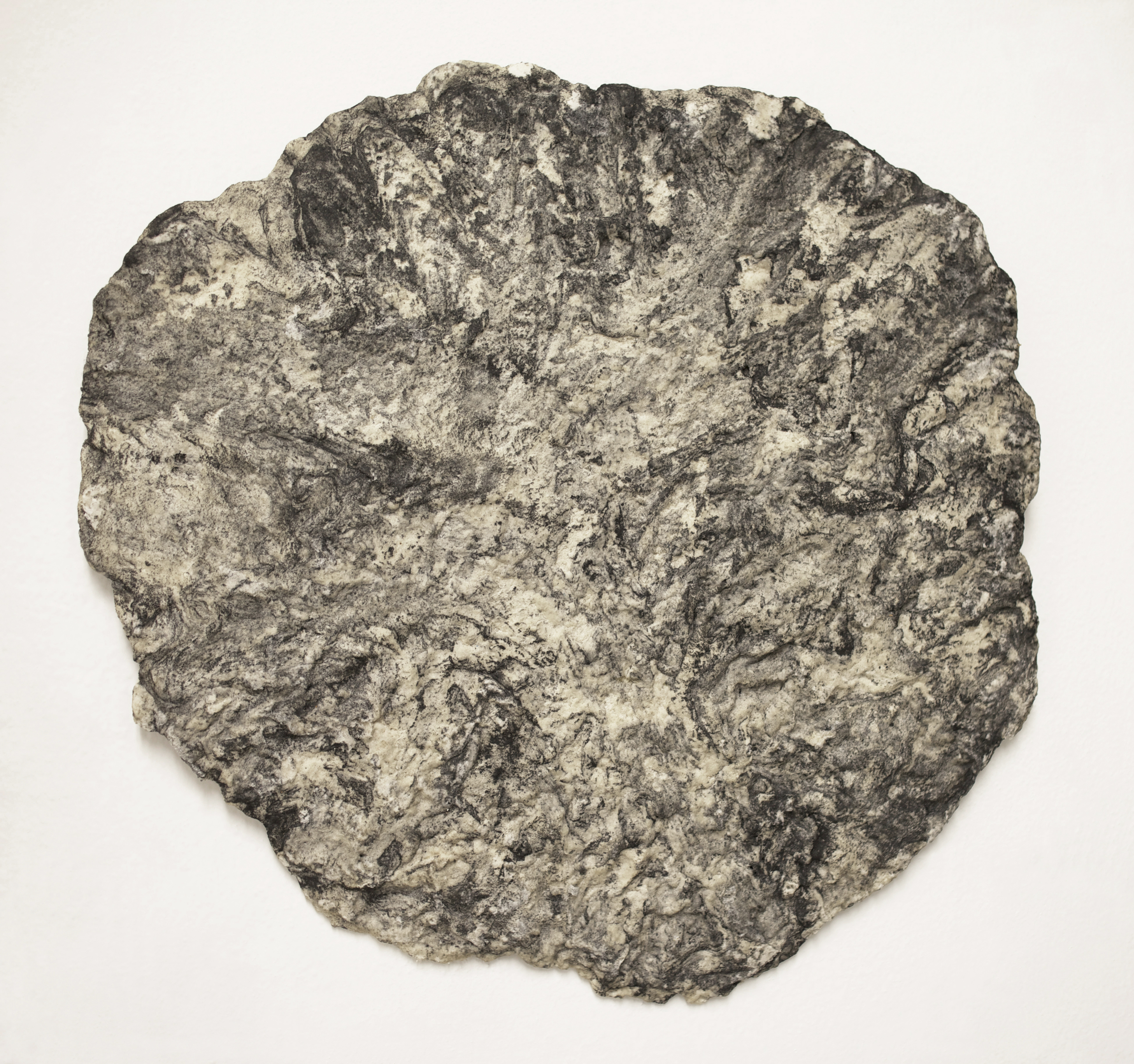 salt round1 2014 salt, flour, graphite 24 inches diameter