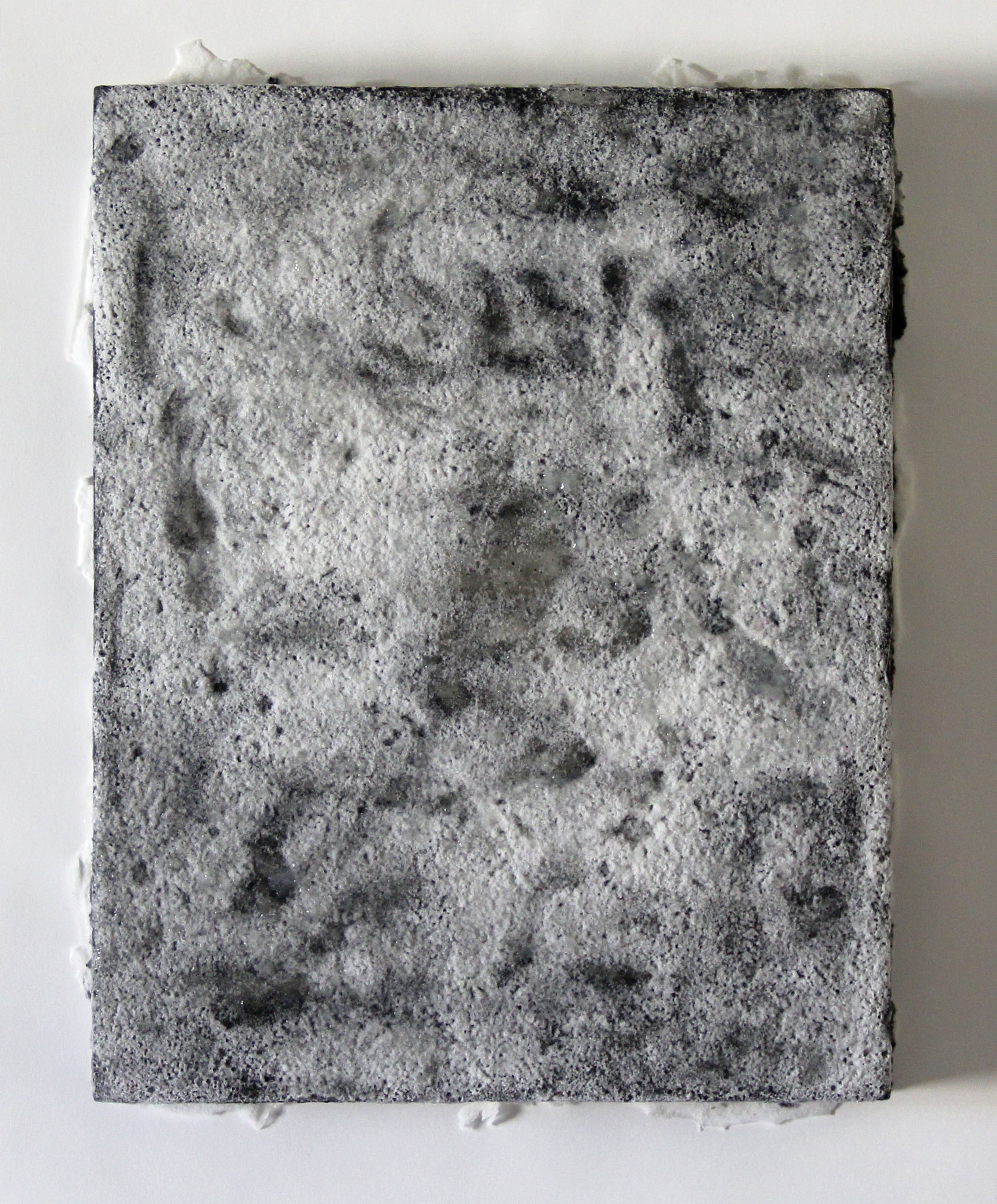 borax 1 2014 borax, graphite, acrylic on plexiglass 14 x 11 x 1.5 inches