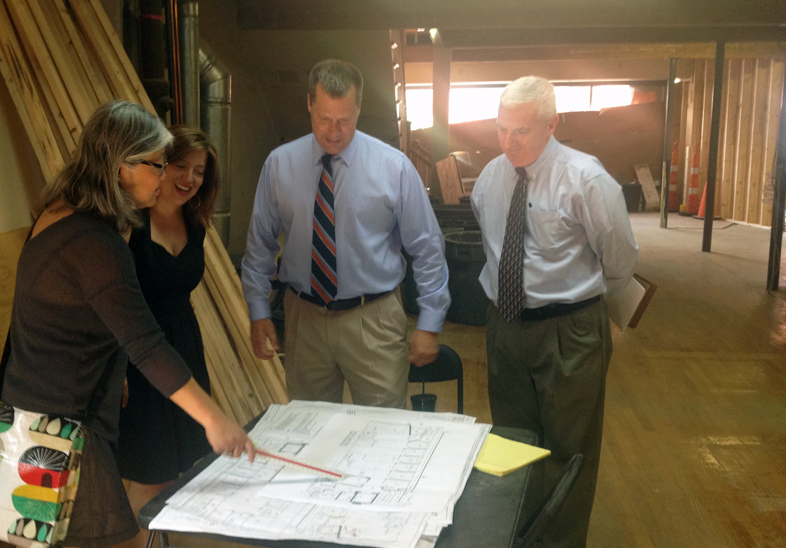 Mayor David Narkowitz and Economic Development Director Terry Masterson visit