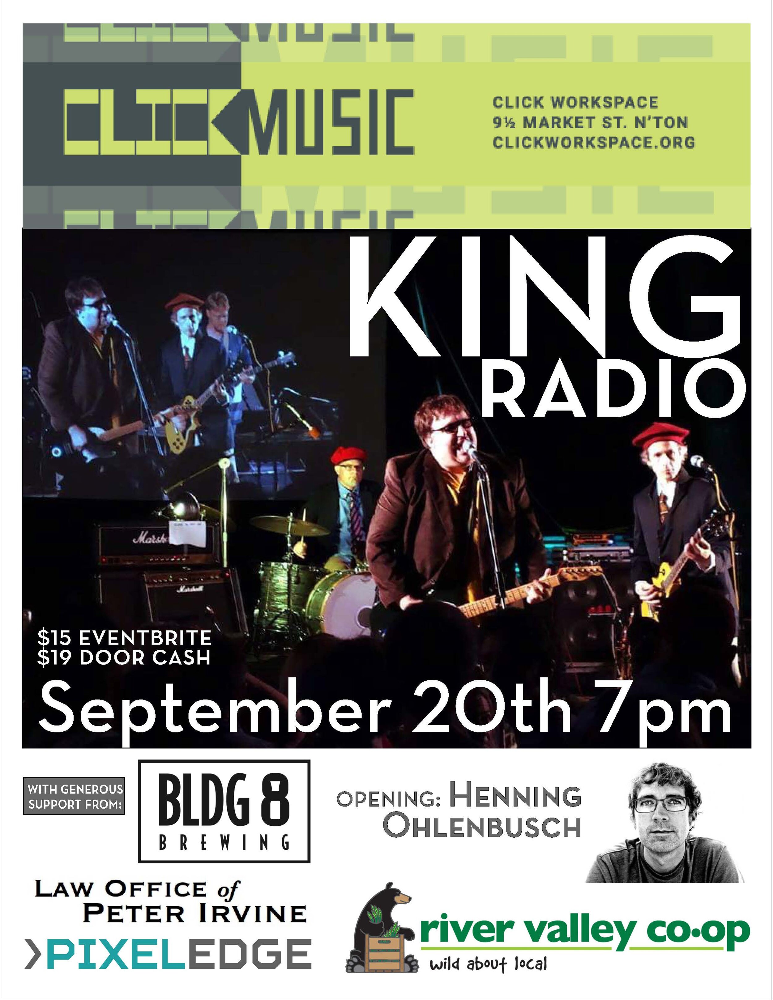  Flyer for King Radio at CLICK. 