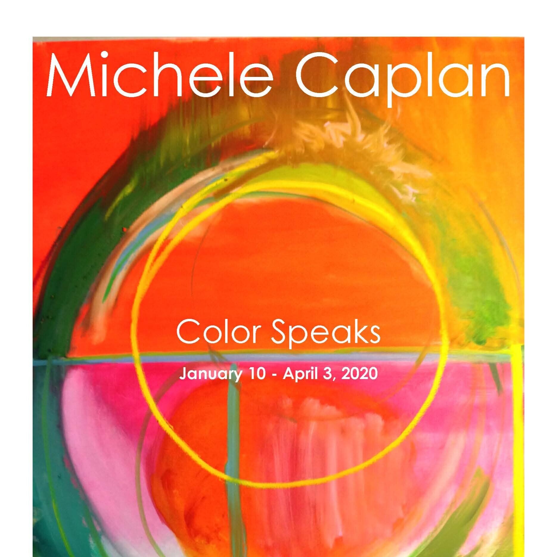  Flyer for Michele Caplan’s Color Speaks at CLICK. 