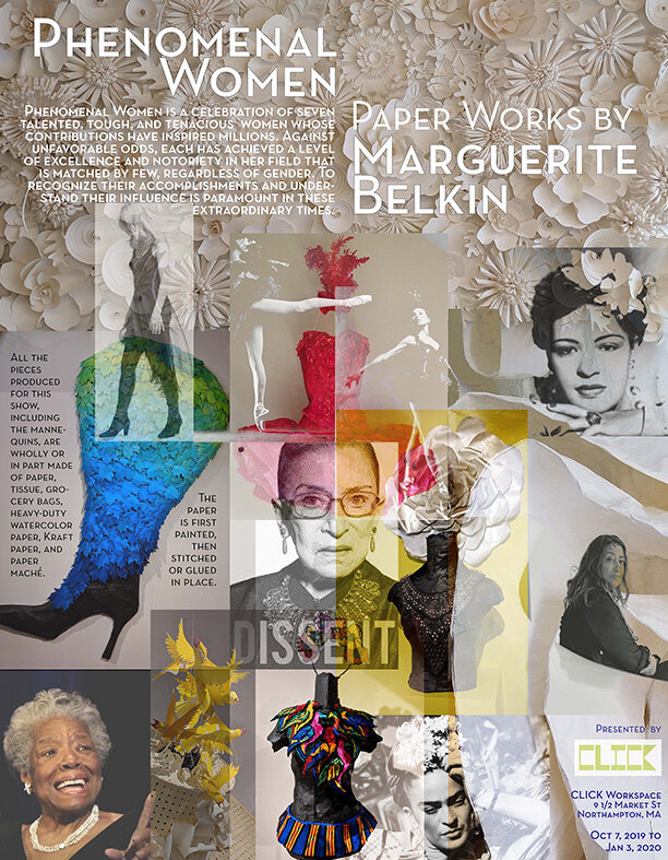  Flyer for Marguerite Belkin’s Phenomenal Women at CLICK. 