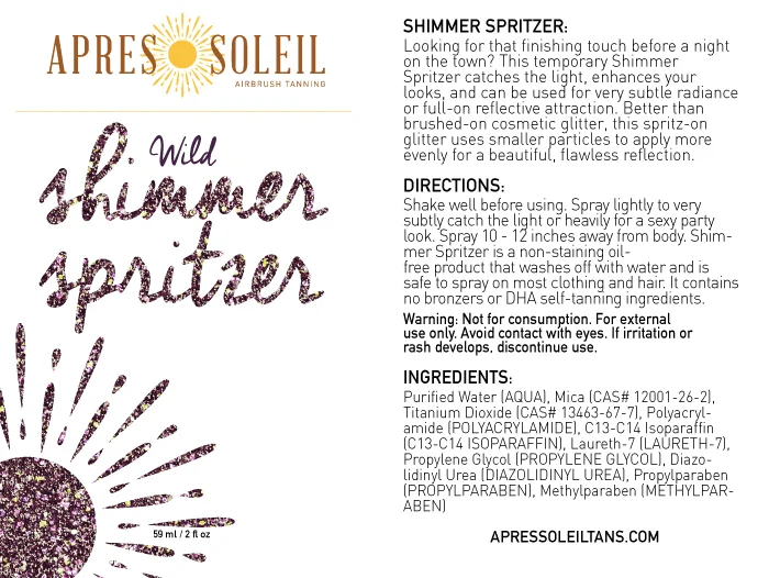 Shimmer Label Close Ups
