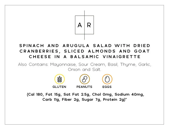 Andro Rostilj Sample Menu Cards
