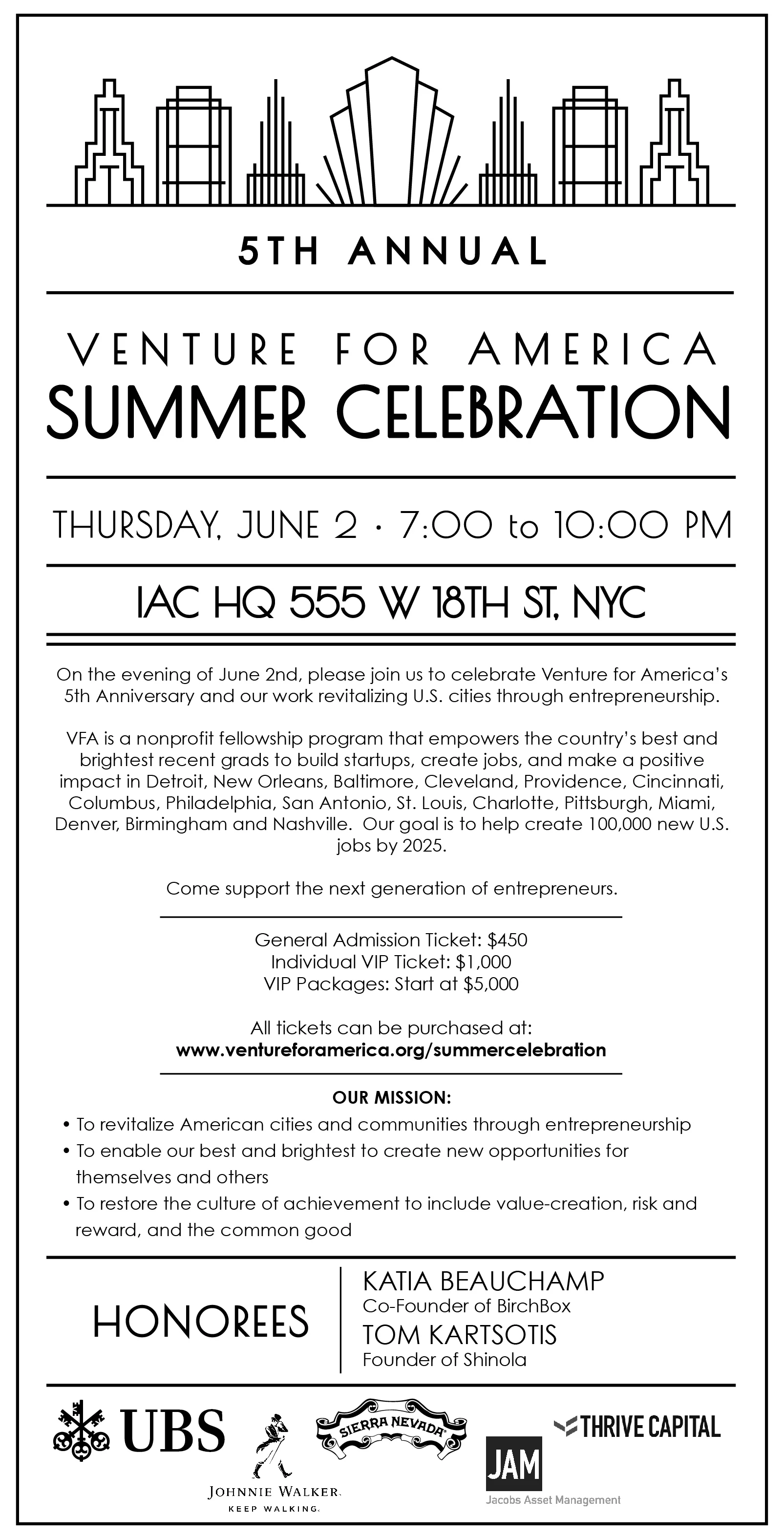 Event Ad in the Wall Street Journal