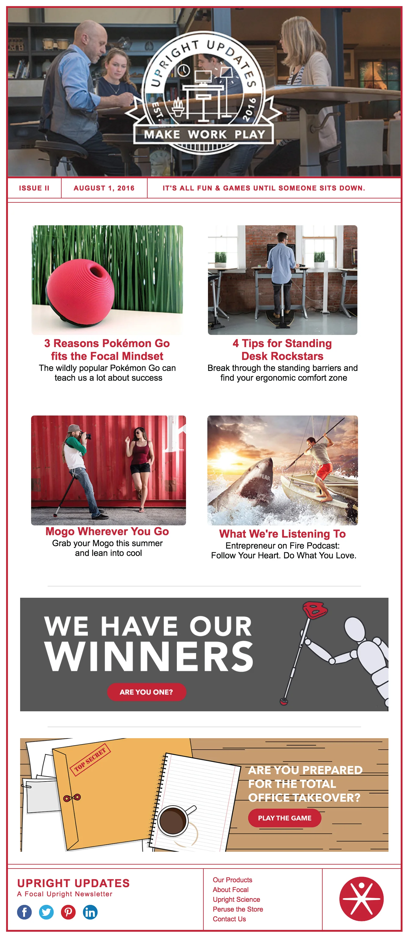 Focal Upright Updates Template