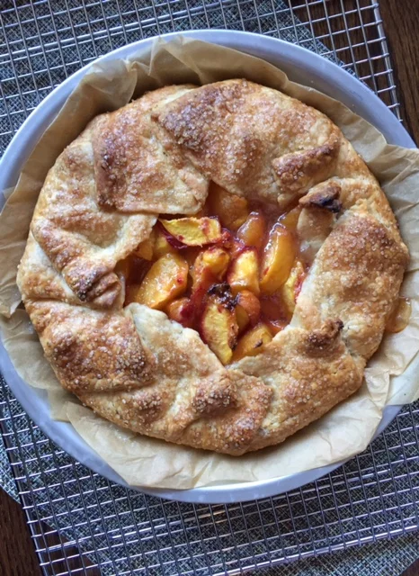 Rustic Peach Tart