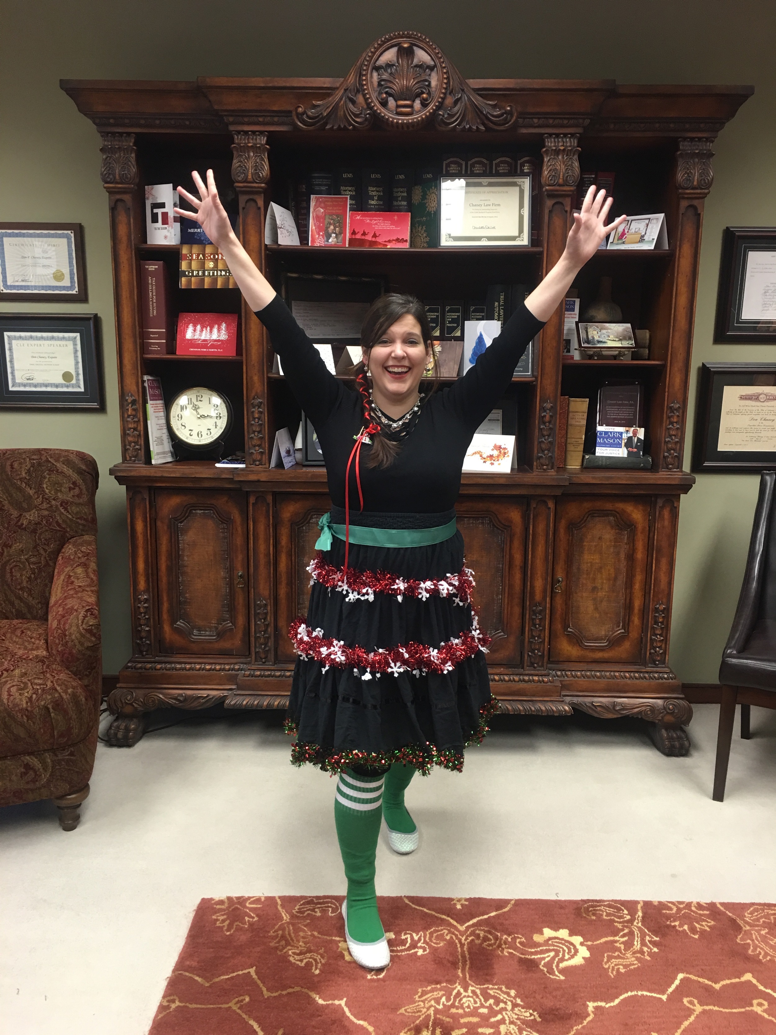 Jessica as "Christmas Cheer"