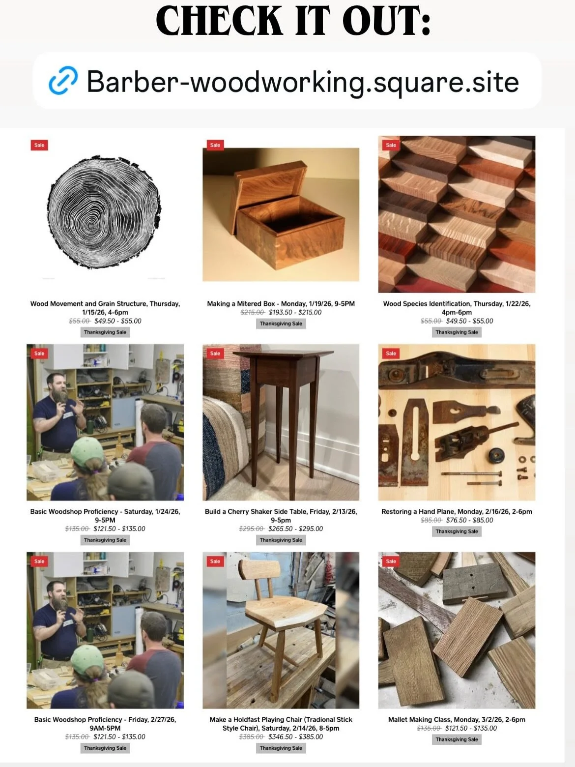 Excited to be teaching another Playing Chair class early next year at @barberwoodworking . Limited spots available and 10% off until Monday. Grab your spot now!  Links in story and bio
