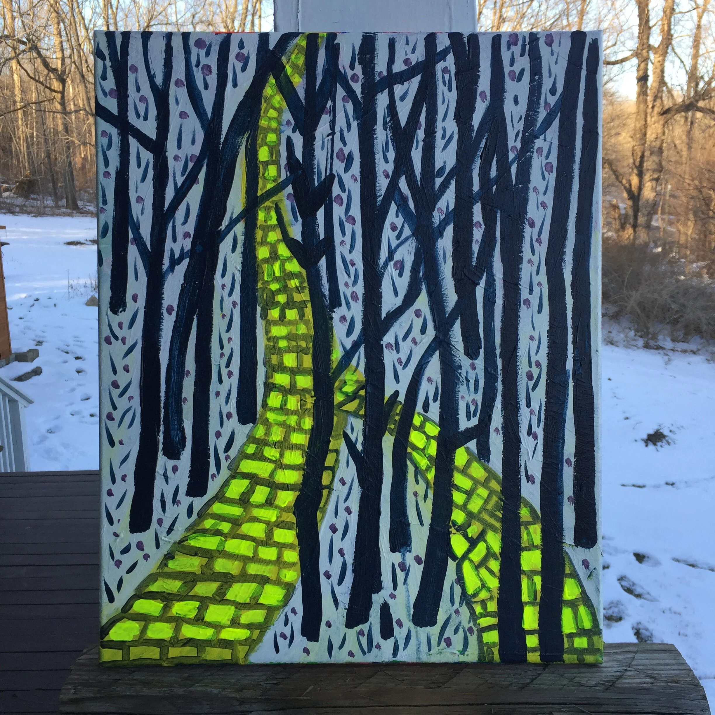 Winter Yellow Brick Road