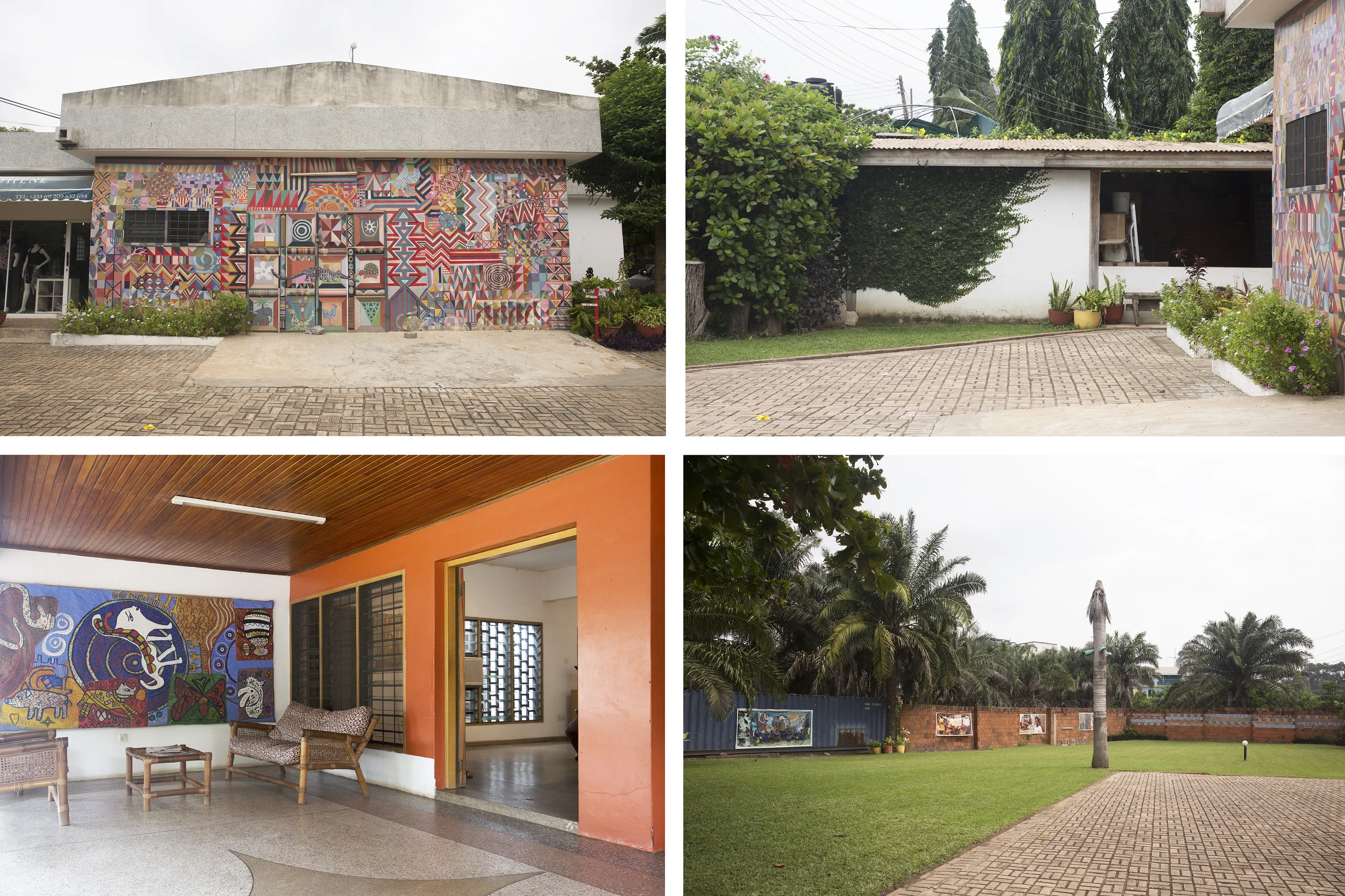Outdoor views of the Nubuke Foundation.