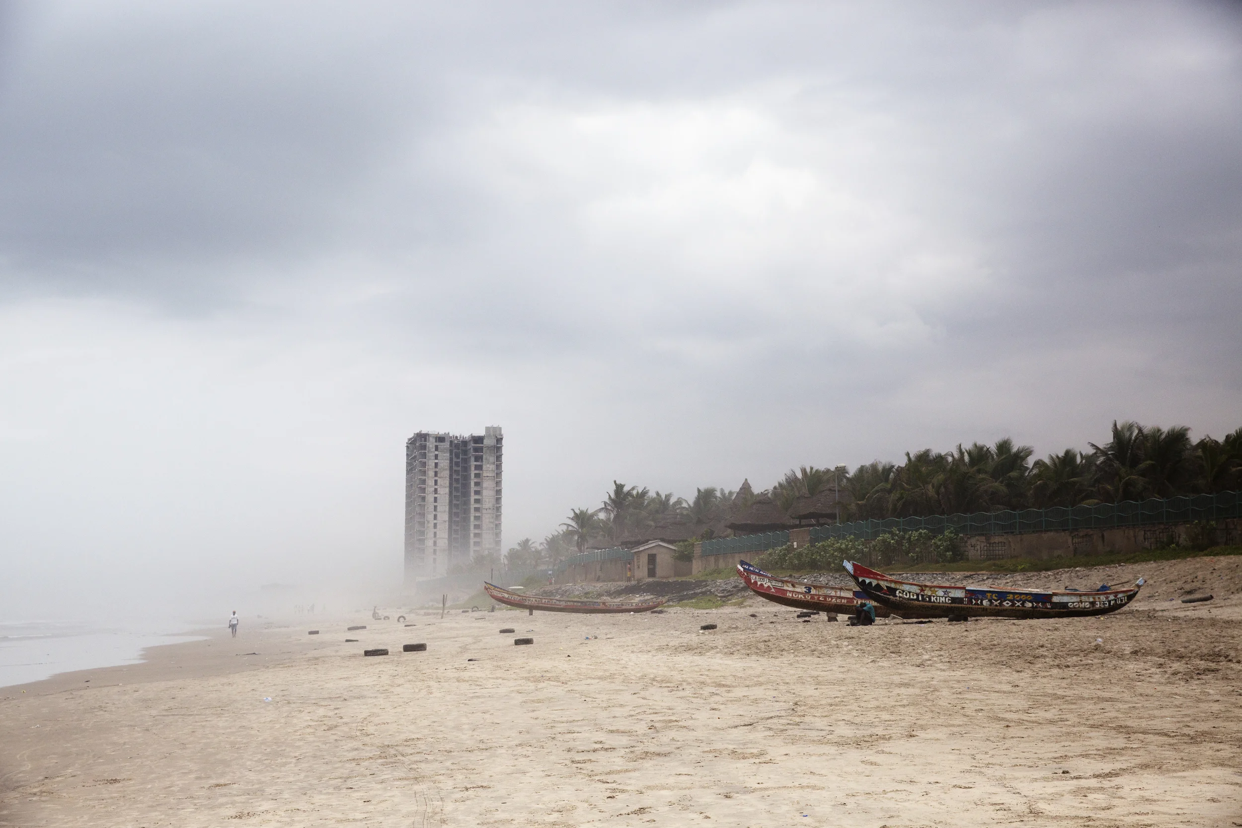Our view of the beach: