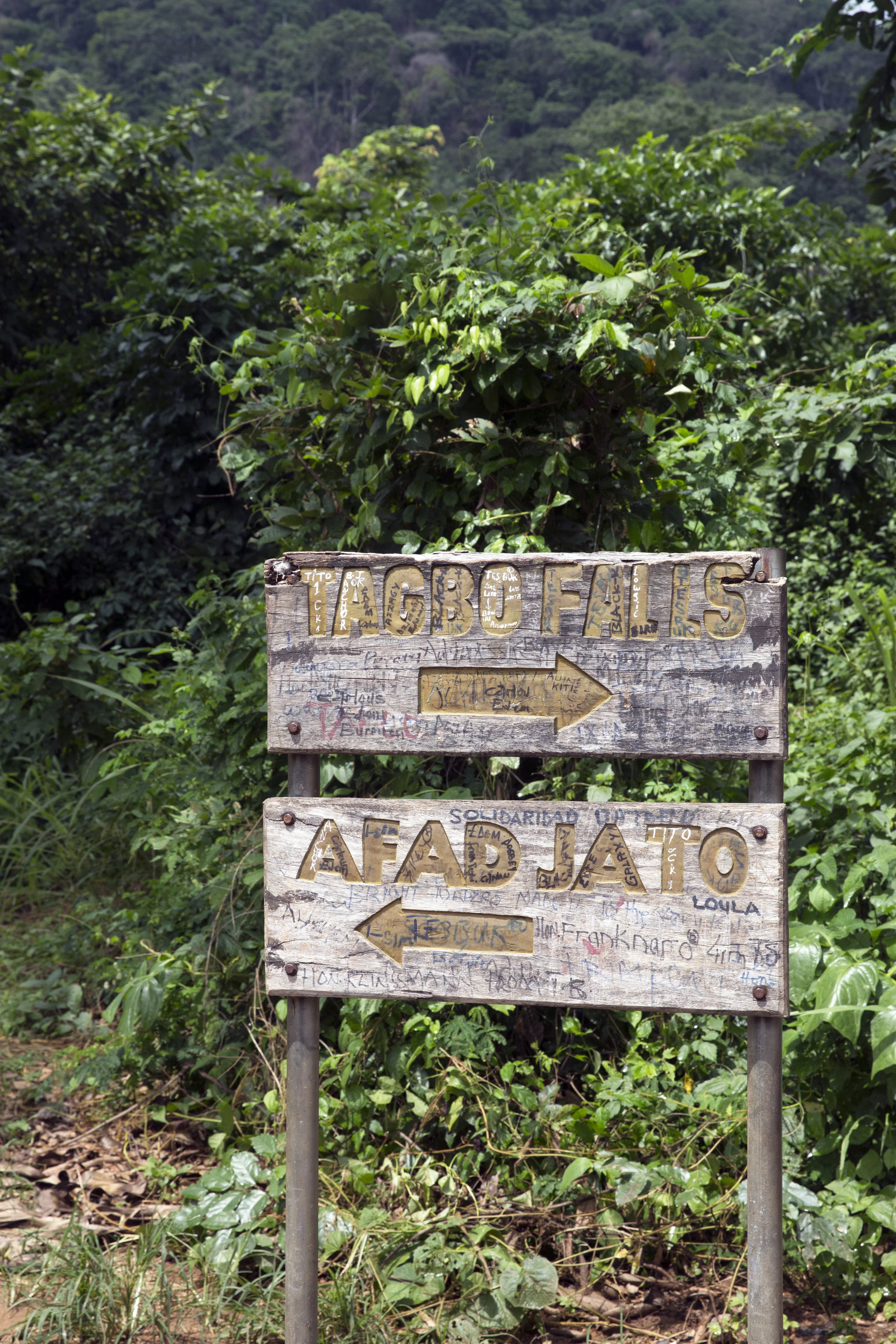 The one sign we saw on our entire hike (like, how nice would it have been to have mile markers for example??)