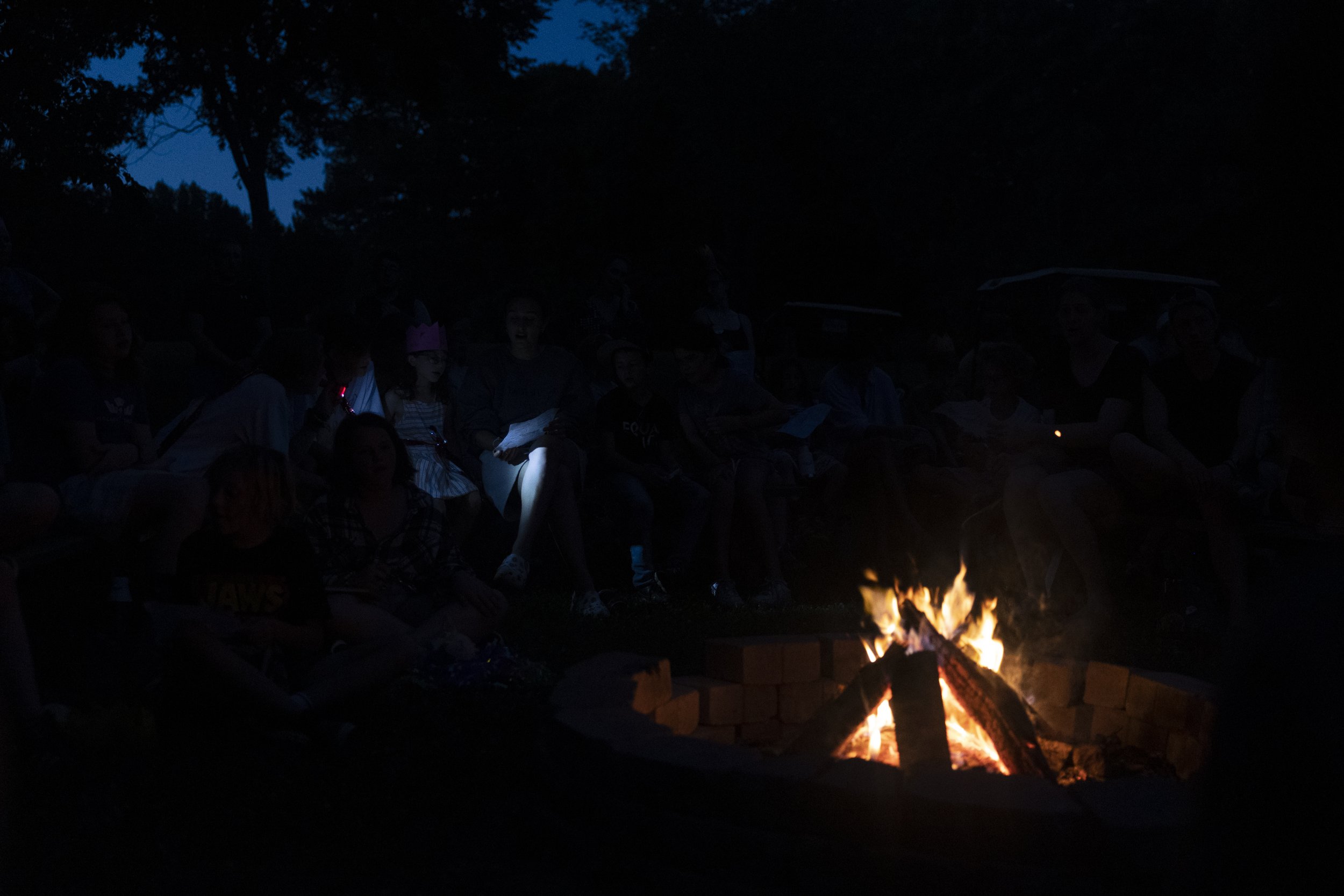  Camp Indigo Point ends with a camp-wide camp fire on June 17, 2022.  