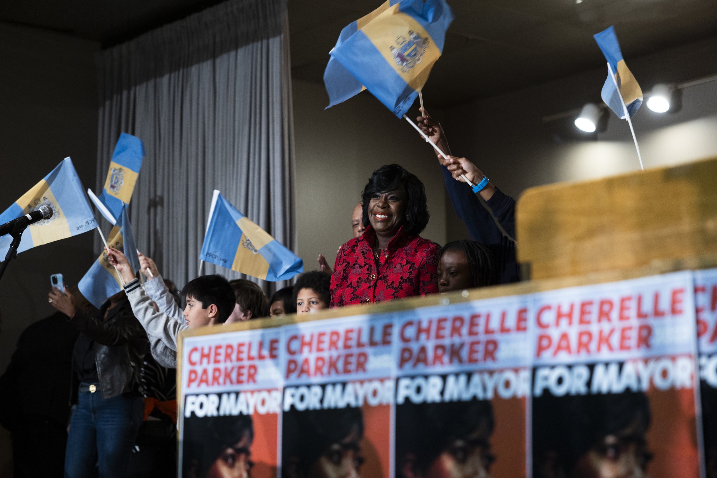  Cherelle Parker is announced the winner of Philadelphia’s mayoral election on November 7, 2023. Parker will be the city’s 100th mayor, and the first female mayor in Philadelphia history. (On assignment for VoteBeat) 