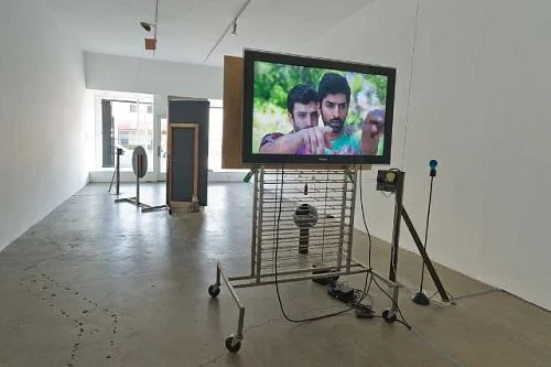 assist artist in fabrication of objects, production of video piece and installation of exhibition. materials: video, sound, various found and assembled objects Vishal Jugdeo: The Thing That Proceeds The You - Thomas Solomom Gallery, June 2013