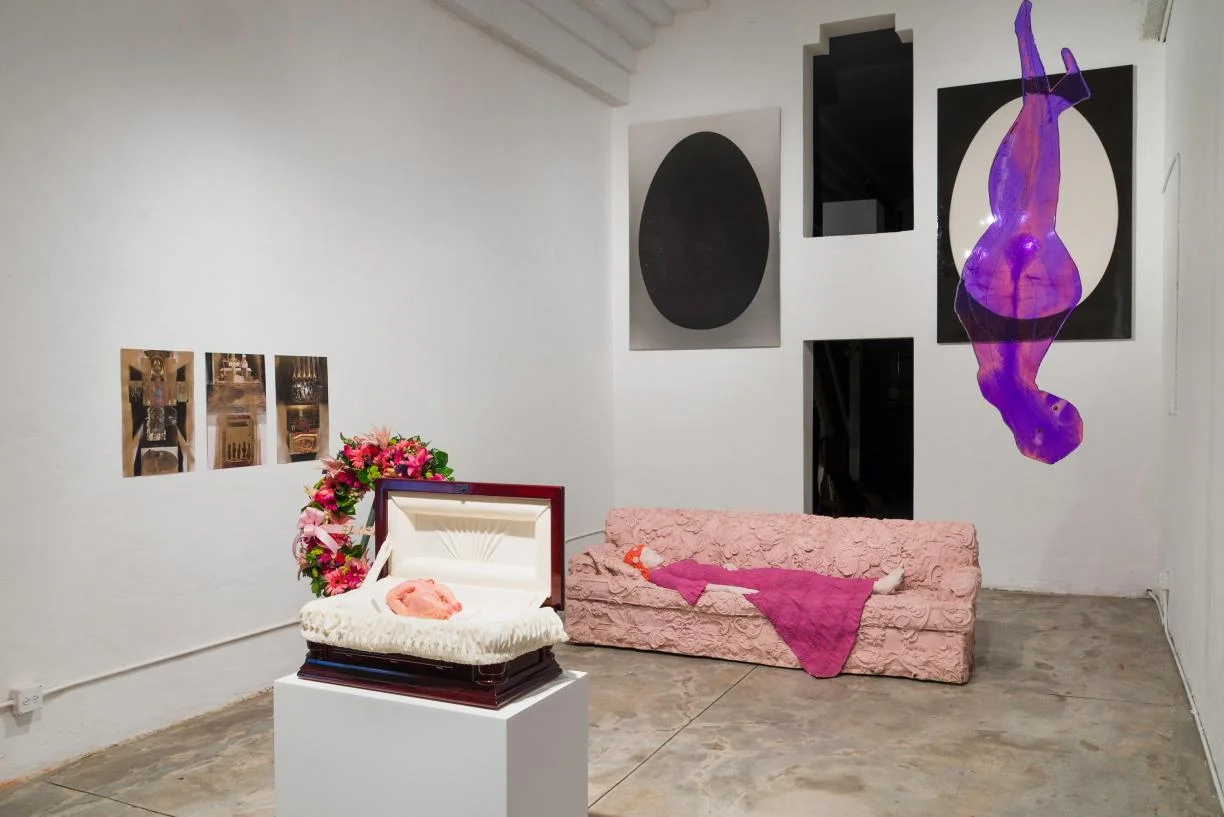exhibition installation for Evergreene Studios A Stranger in my Grave: group show: Aug. 2016