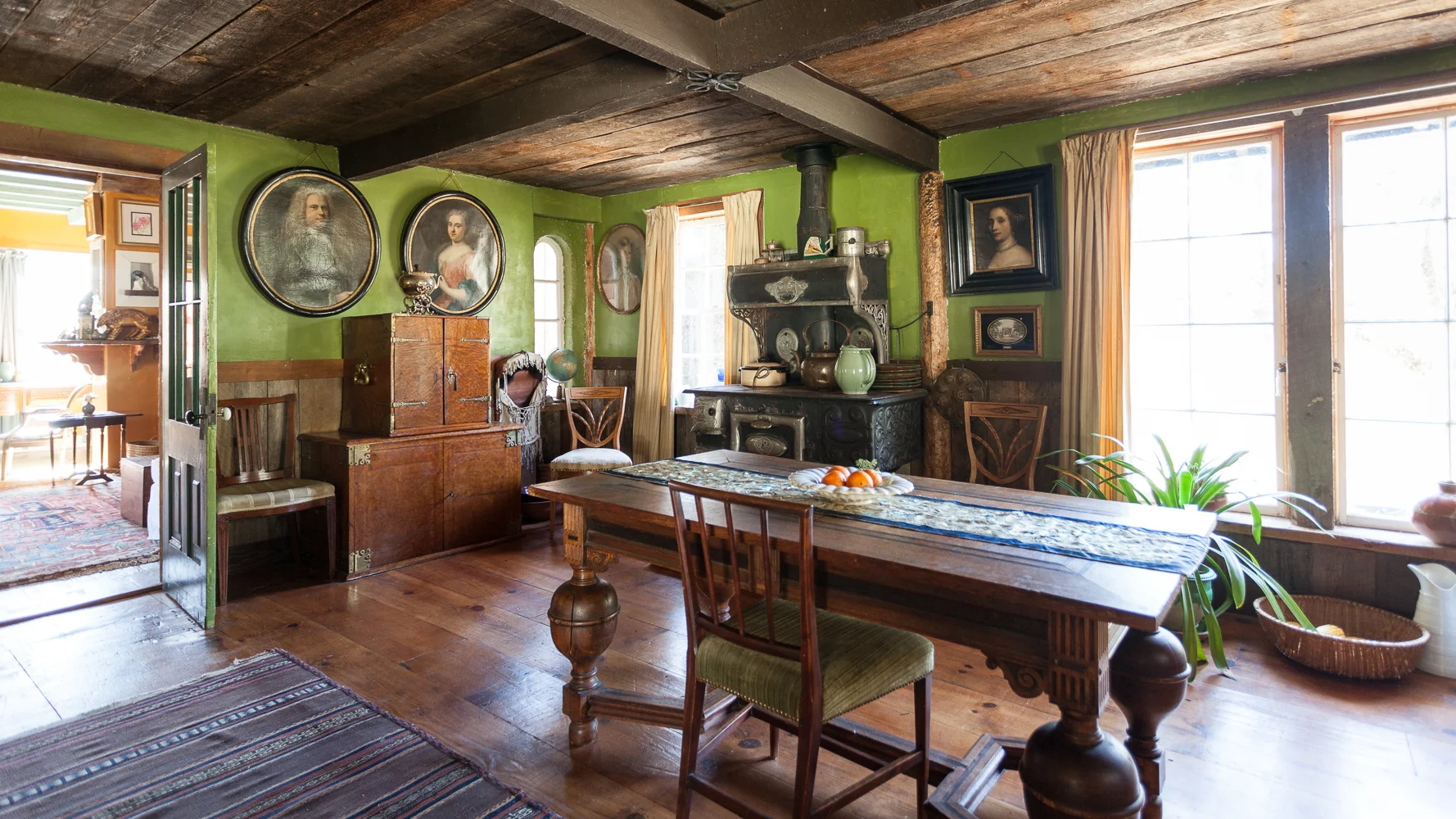 The Des Tombe dining room and the room Theo, interviewed below, was born in.&nbsp;