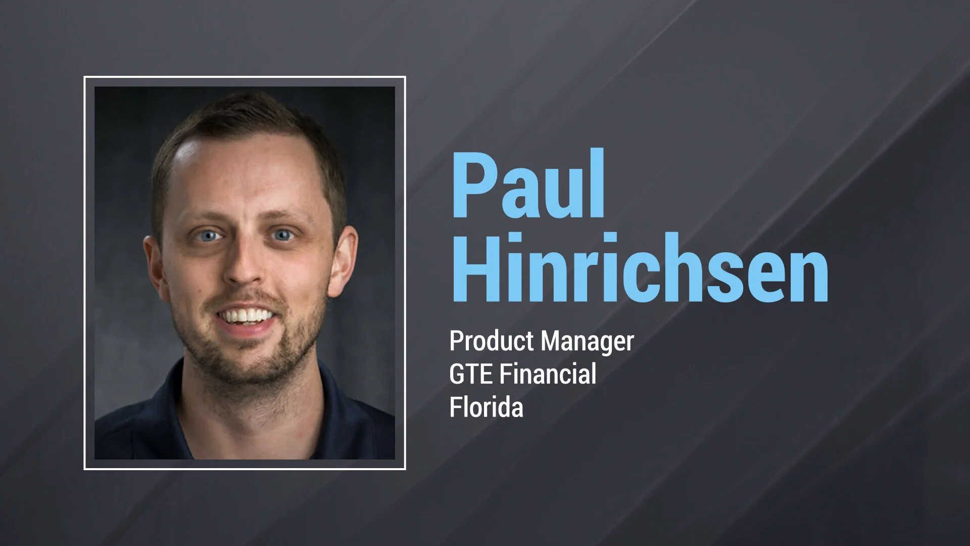 Finalist Presentation: Paul Hindrichsen