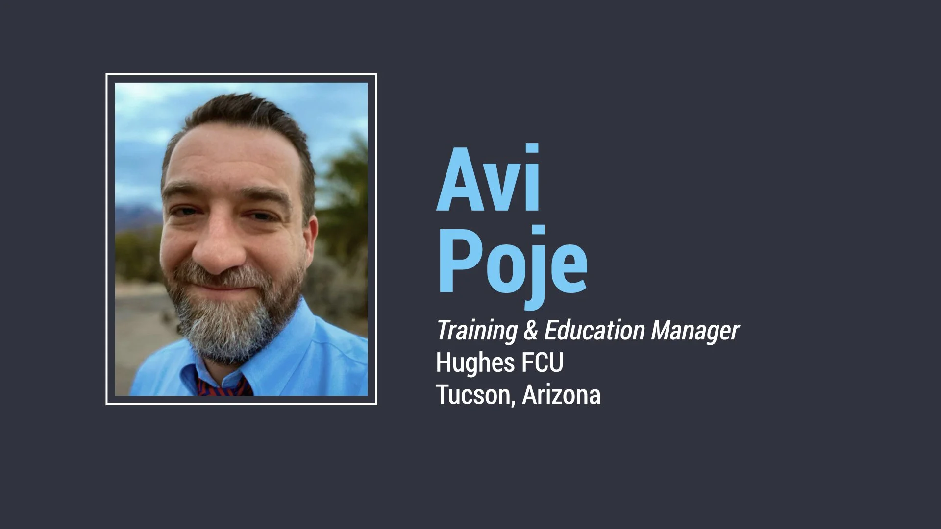 Finalist Presentation: Avi Poje