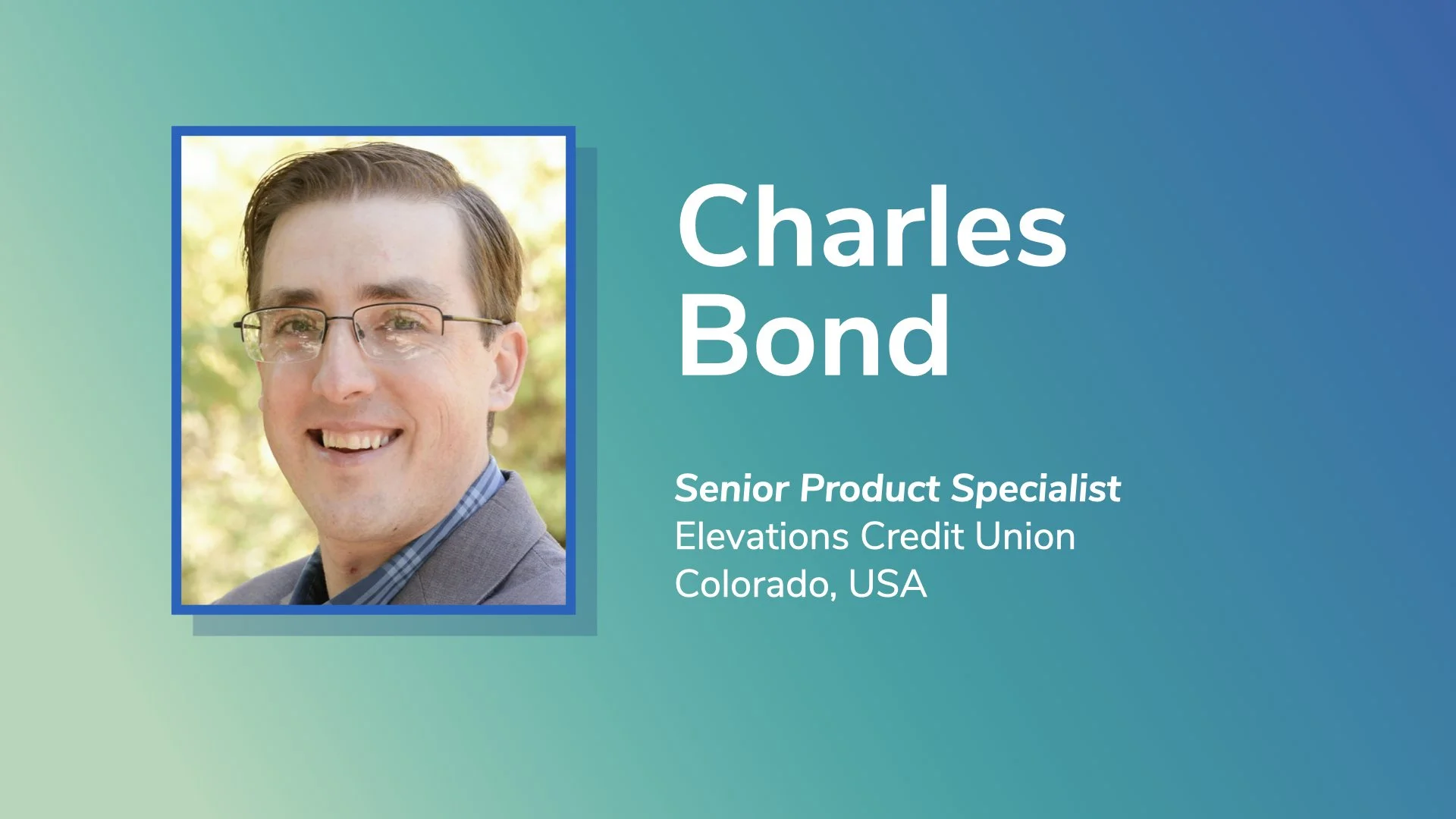 Finalist Presentation: Charles Bond