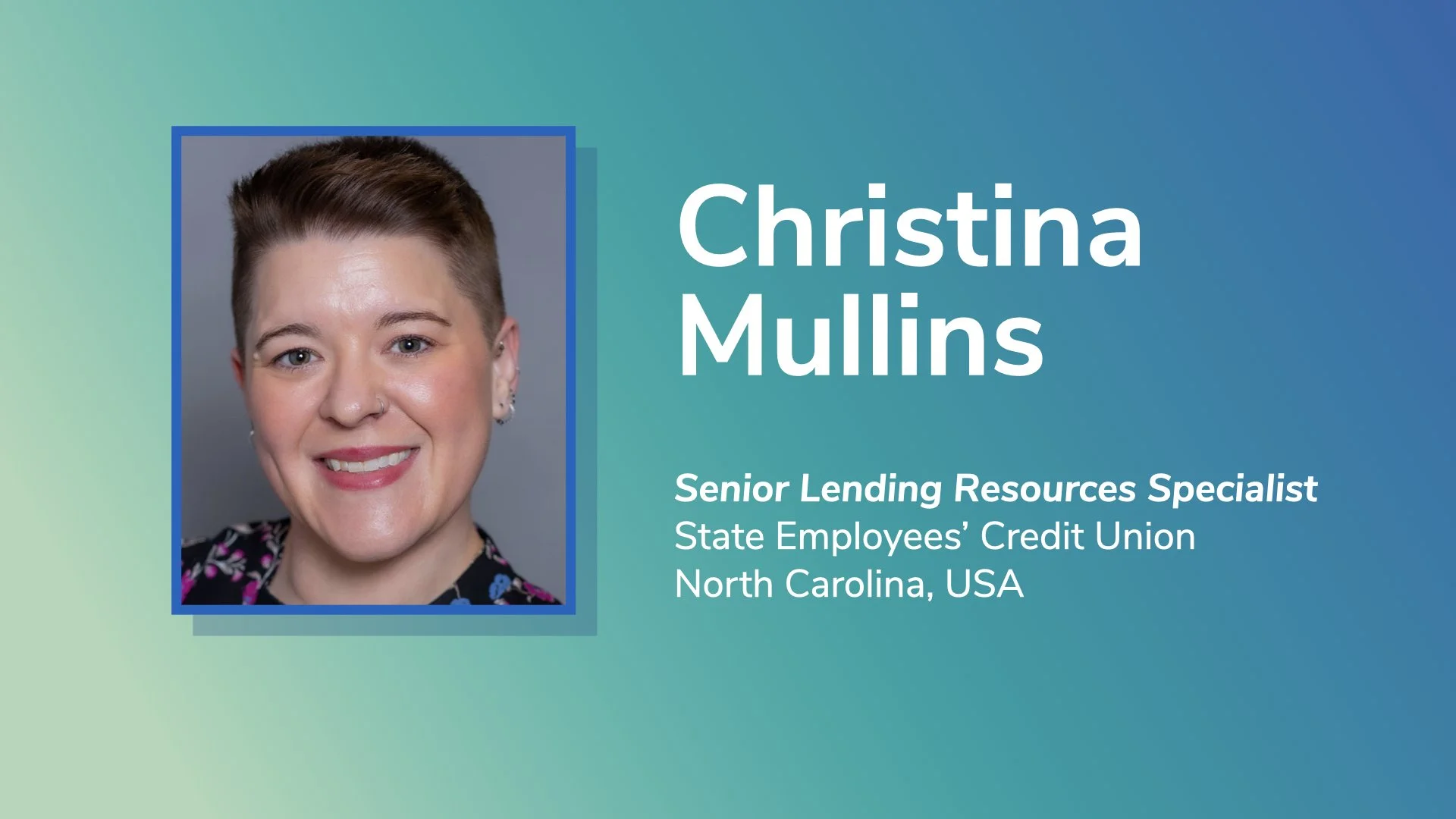 Finalist Presentation: Christina Mullins