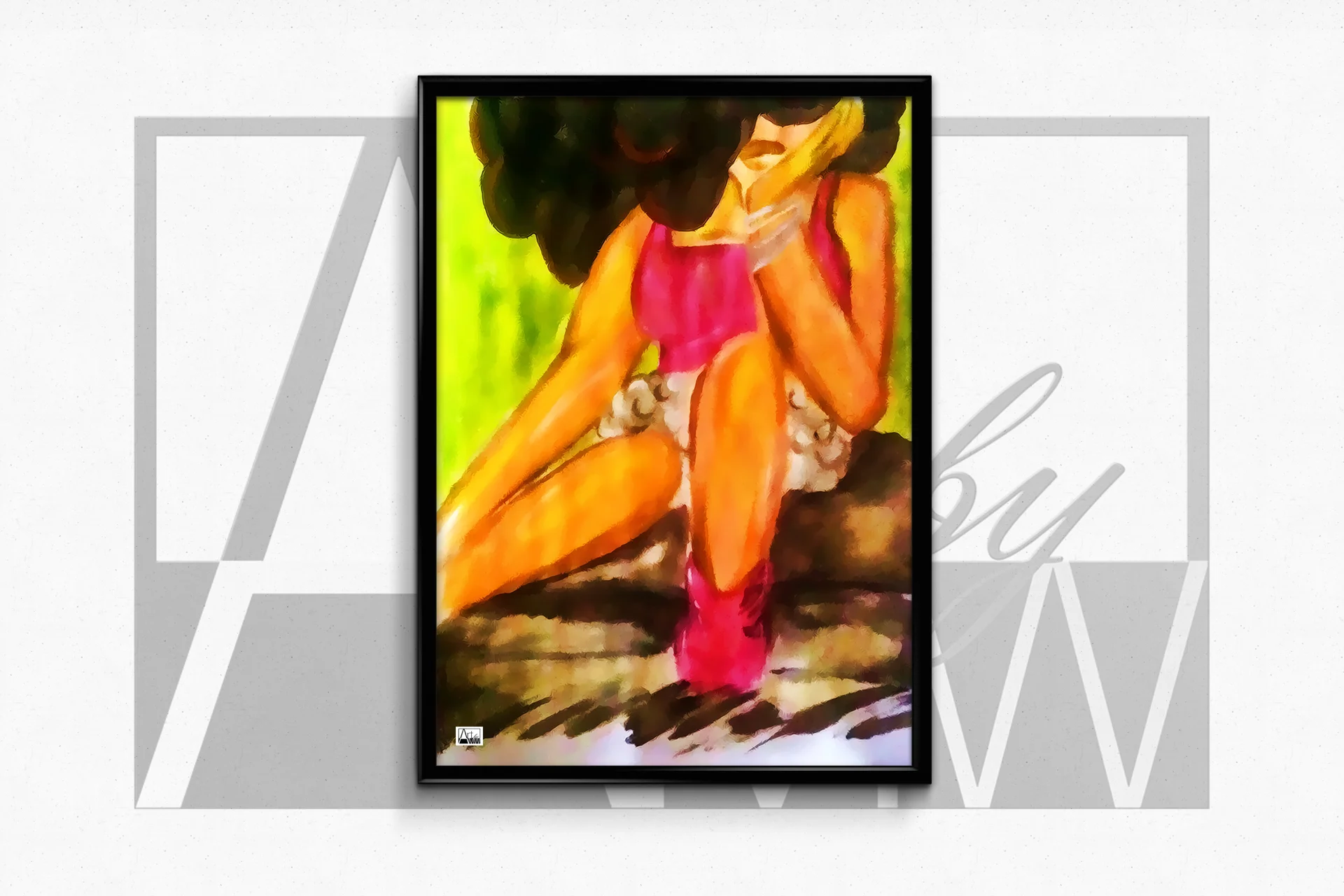 COPYRIGHT 2015 ART BY AMW_Waiting For You poster mockup.jpg