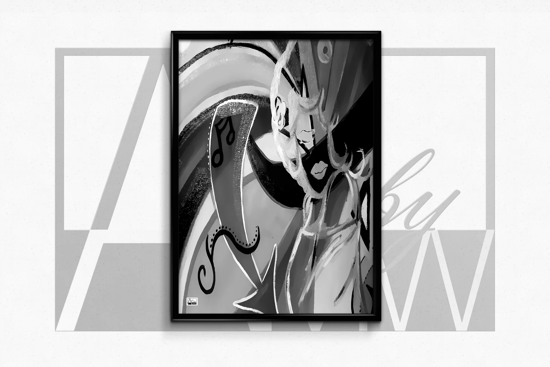 COPYRIGHT 2015 ART BY AMW_VibeWithMe blckn white poster mockup.jpg