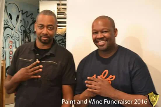 Members of Shatown Entertainment, left to right: music artist/producer/writer-Mr. Sha and Dj Mike Major.