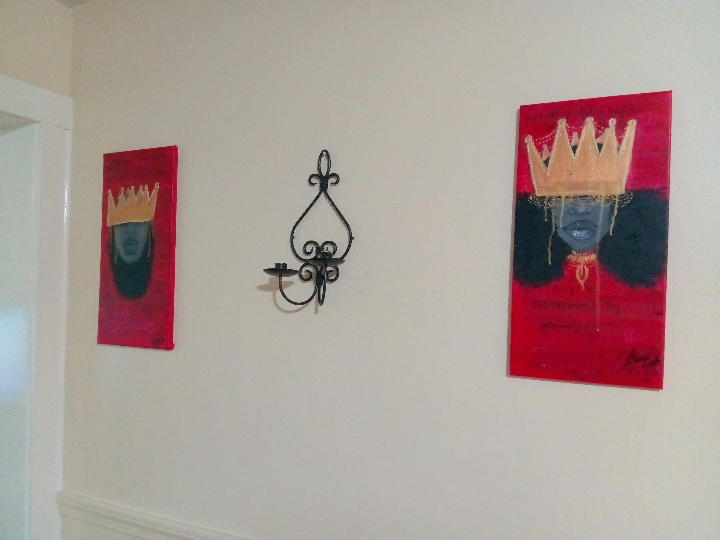 queen, art by amw, queenly, original art, black art, black artist