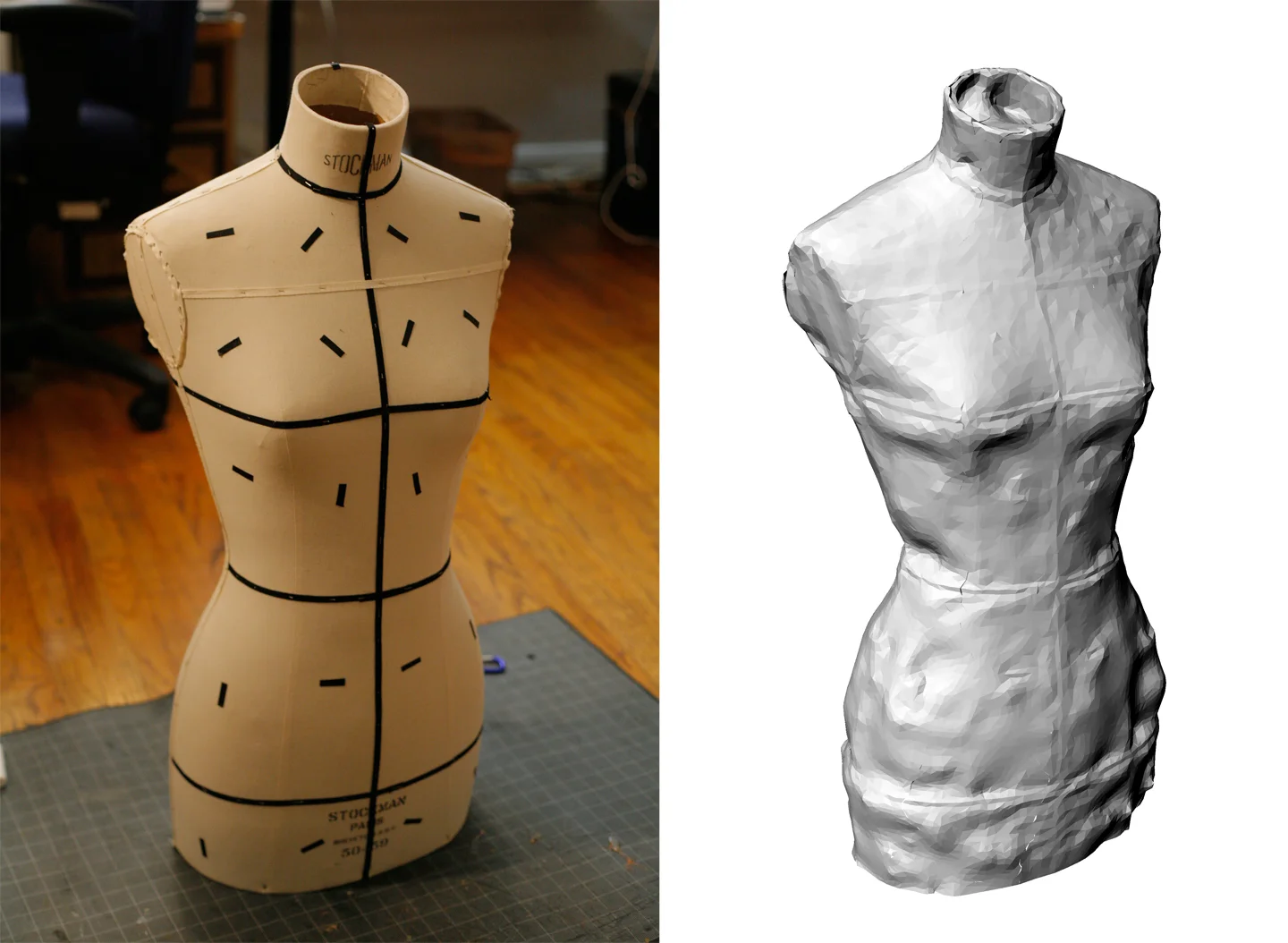 Mannequin scans by Katherine Voorhies