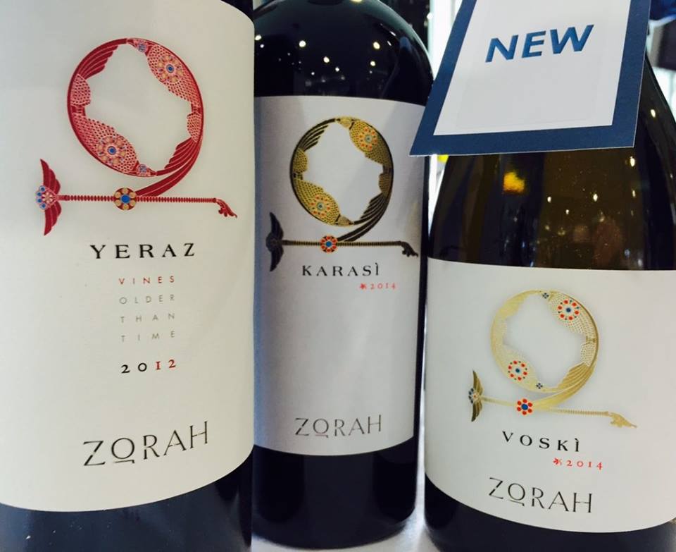 The Zorah range includes two reds made from Areni Noir grapes and a white being launched this spring