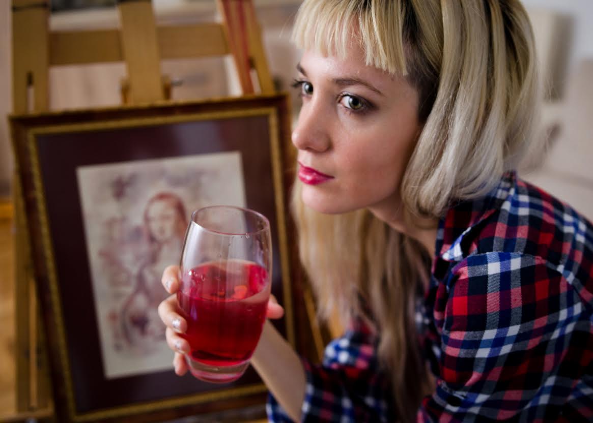 Sanja in her studio