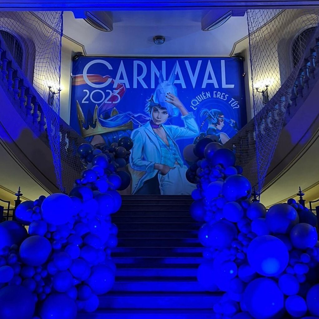 Main stairs at C&iacute;rculo de Bellas Artes. Are you ready to party? 
Photograpy @cbamadrid 

#cartelismo #poster #posterdesign #fantasyillustration #posterart #digitalpainting #digitalart #carnaval2023 #carnavalmadrid #carnival #carnivale #carniva