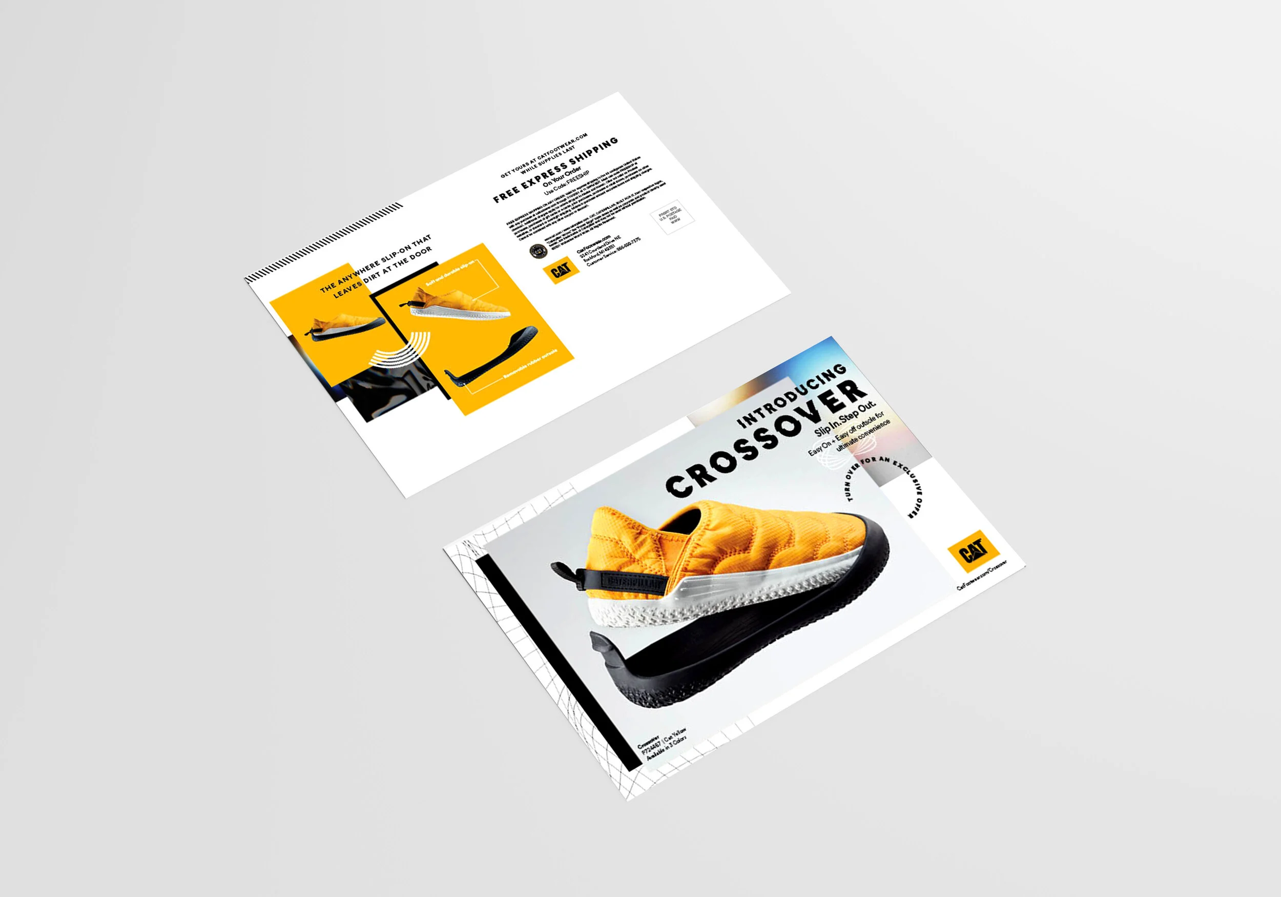  Postcard introducing the new Crossover, with removable outsole 