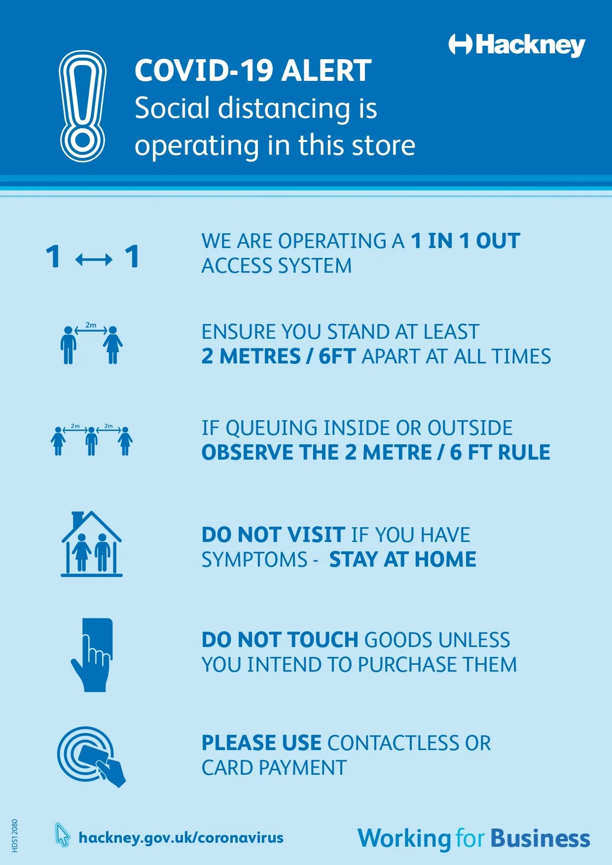 Download Our New Social Distancing Poster To Display In Your Shop Hackney Business Network
