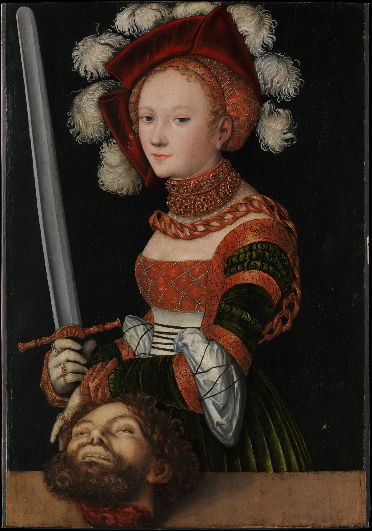 Judith with the Head of Holofernes , 1530 Lucas Cranach the Elder (German, Kronach 1472–1553 Weimar) Oil on linden