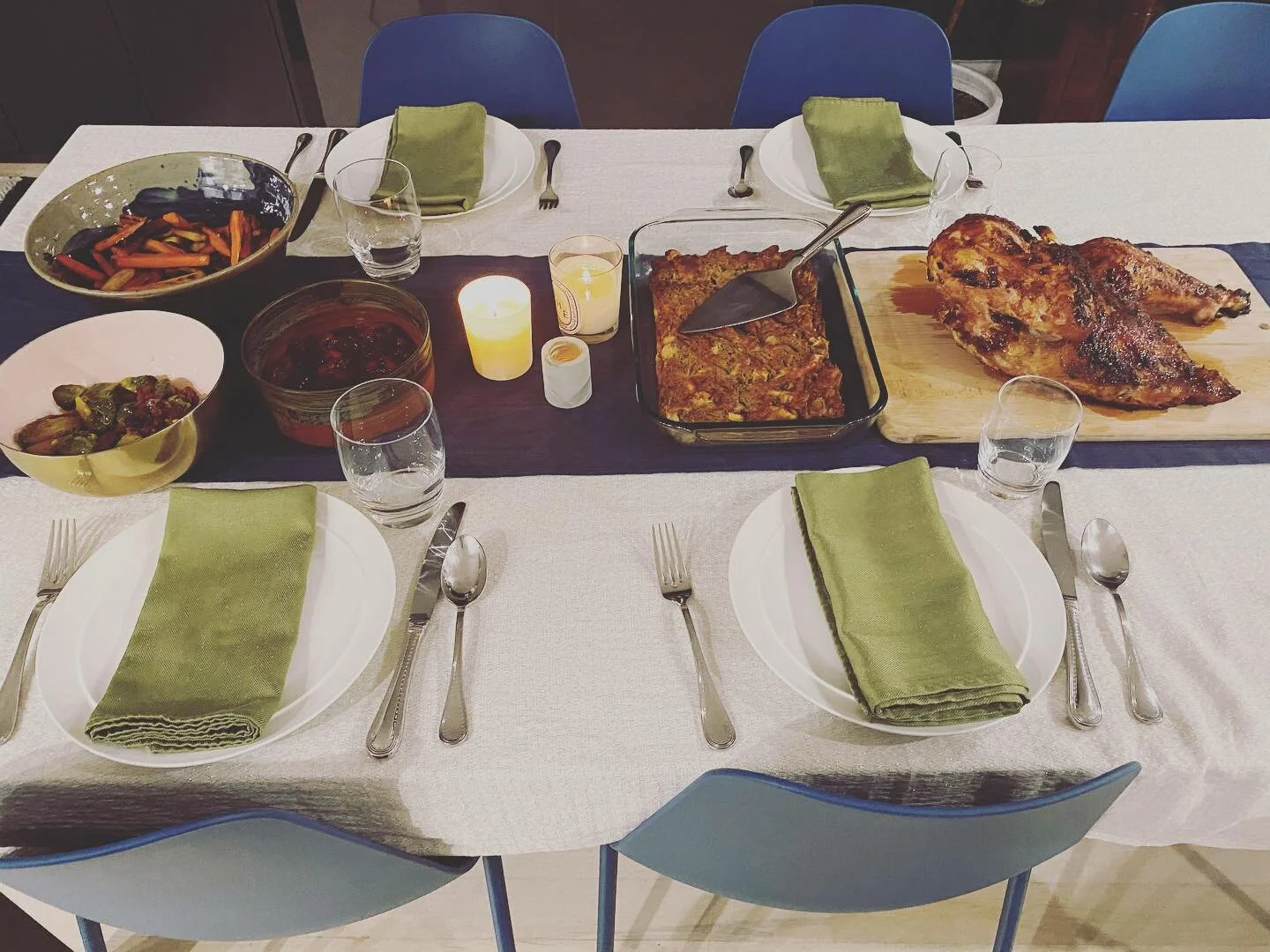 Smaller crowd this year but abundance in love, gratitude, and flavors. #thanksgivingdinner #thankful
