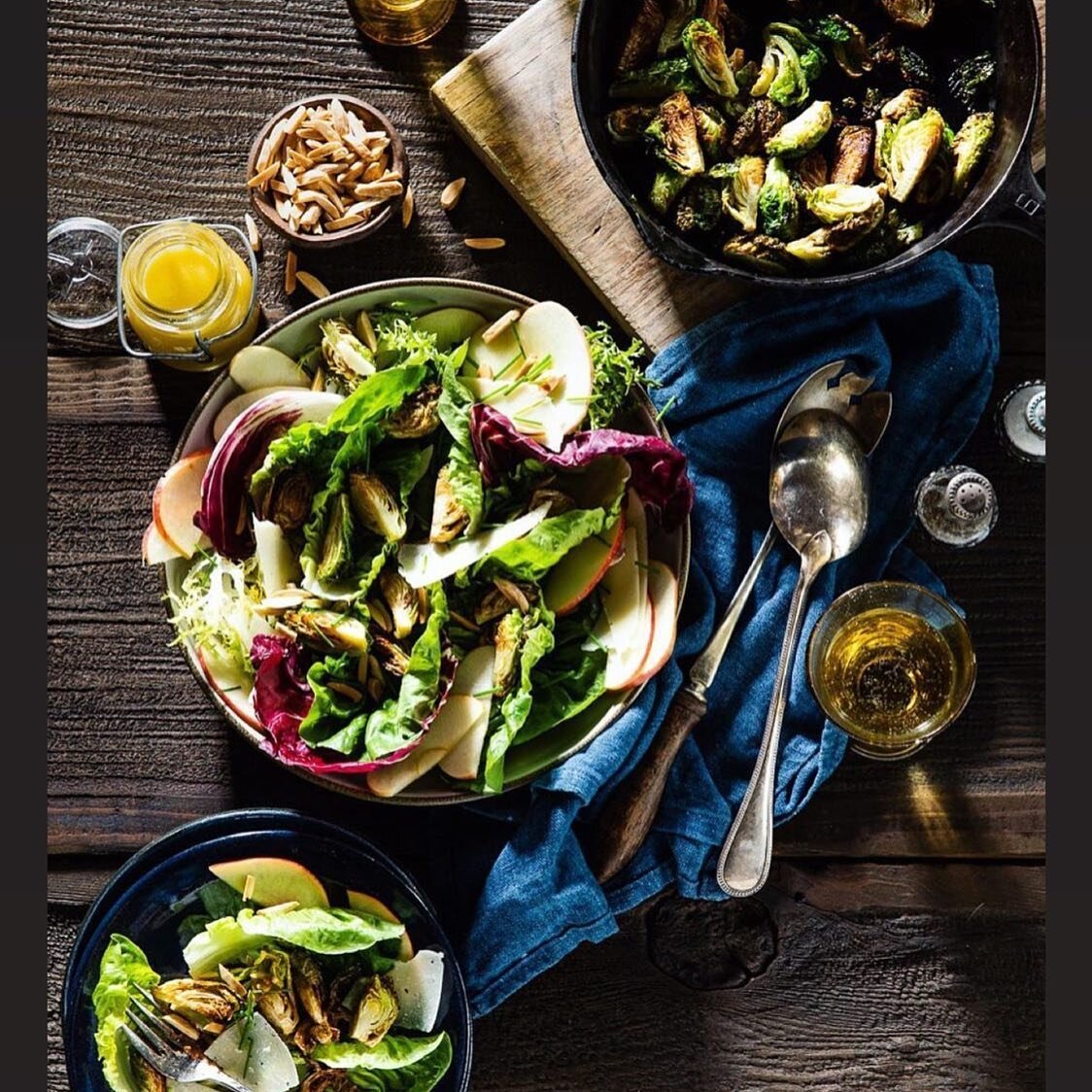 @countrylivingmag The most beautiful salad by @fivemarysfarms . #foodphotography by @erinkunkel Props by @goldenfieldsfloristry. #foodstyling