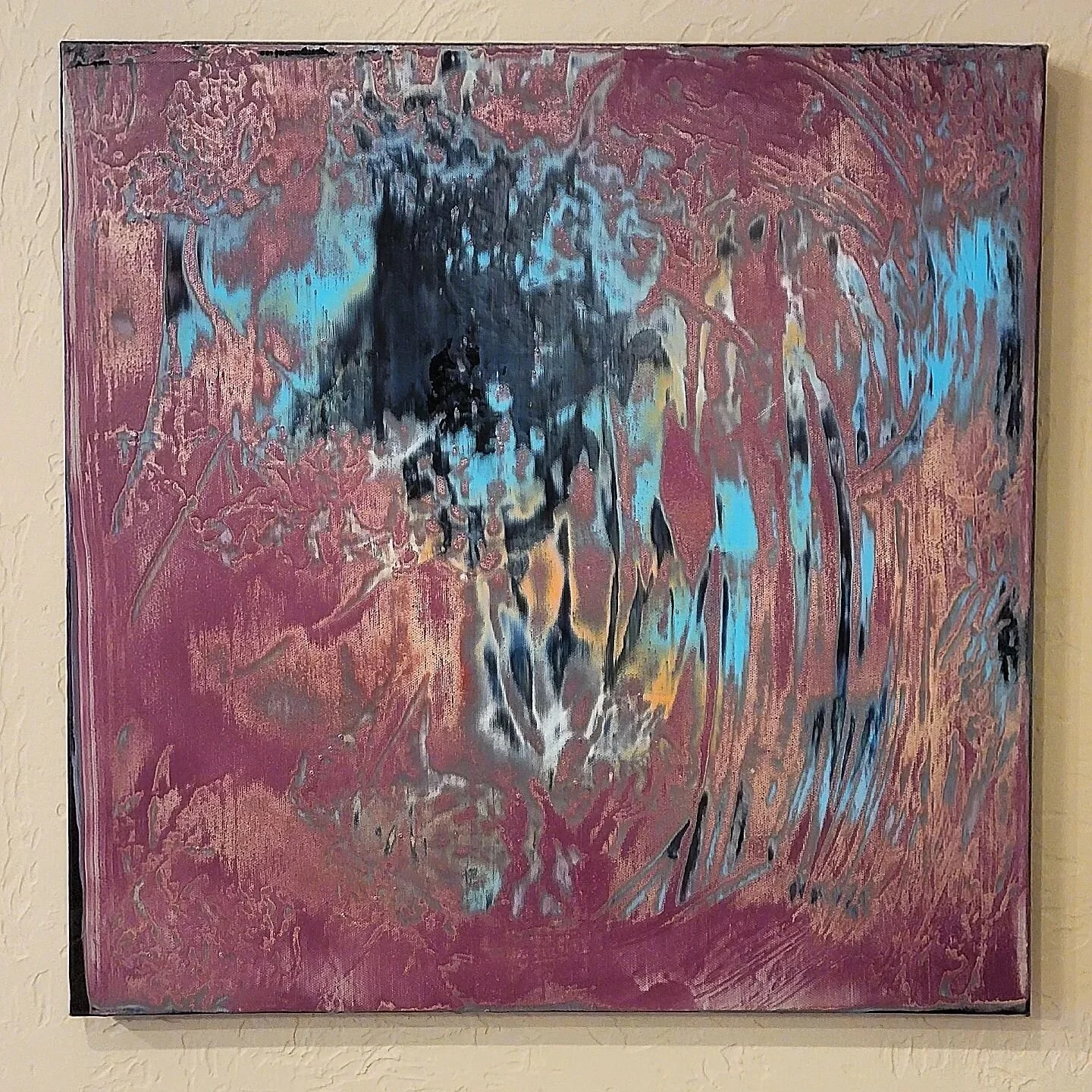 Got this guy installed at the Signet Art offices.
"Color Field Study - Jupiter"
Mixed media on canvas 
20 x 20"