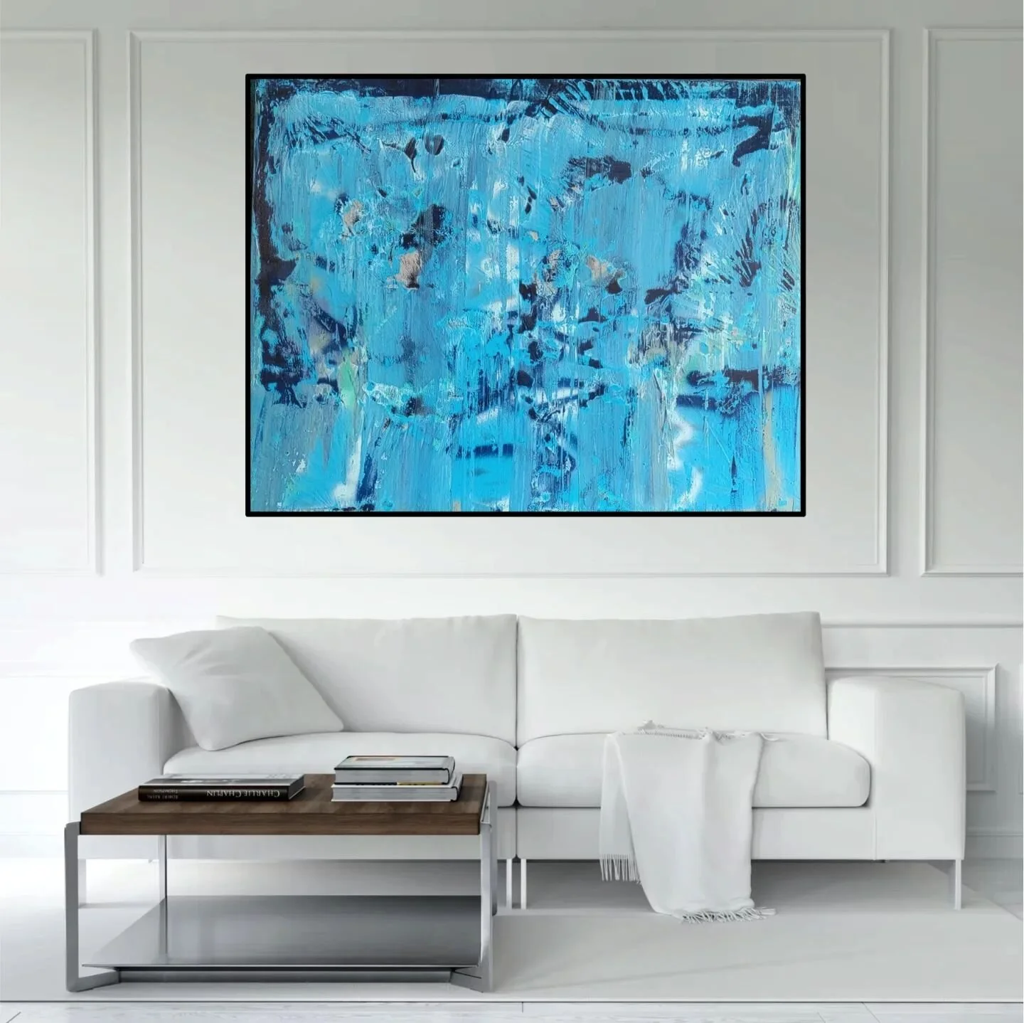 &quot;Salt air blowing in from the ocean that separates you from everyone you know&quot;
From the Color Field Study series.

48 x 60&quot; / 4 feet by 5 feet
Mixed media on canvas
Biggest canvas I've done in a while.

Available
