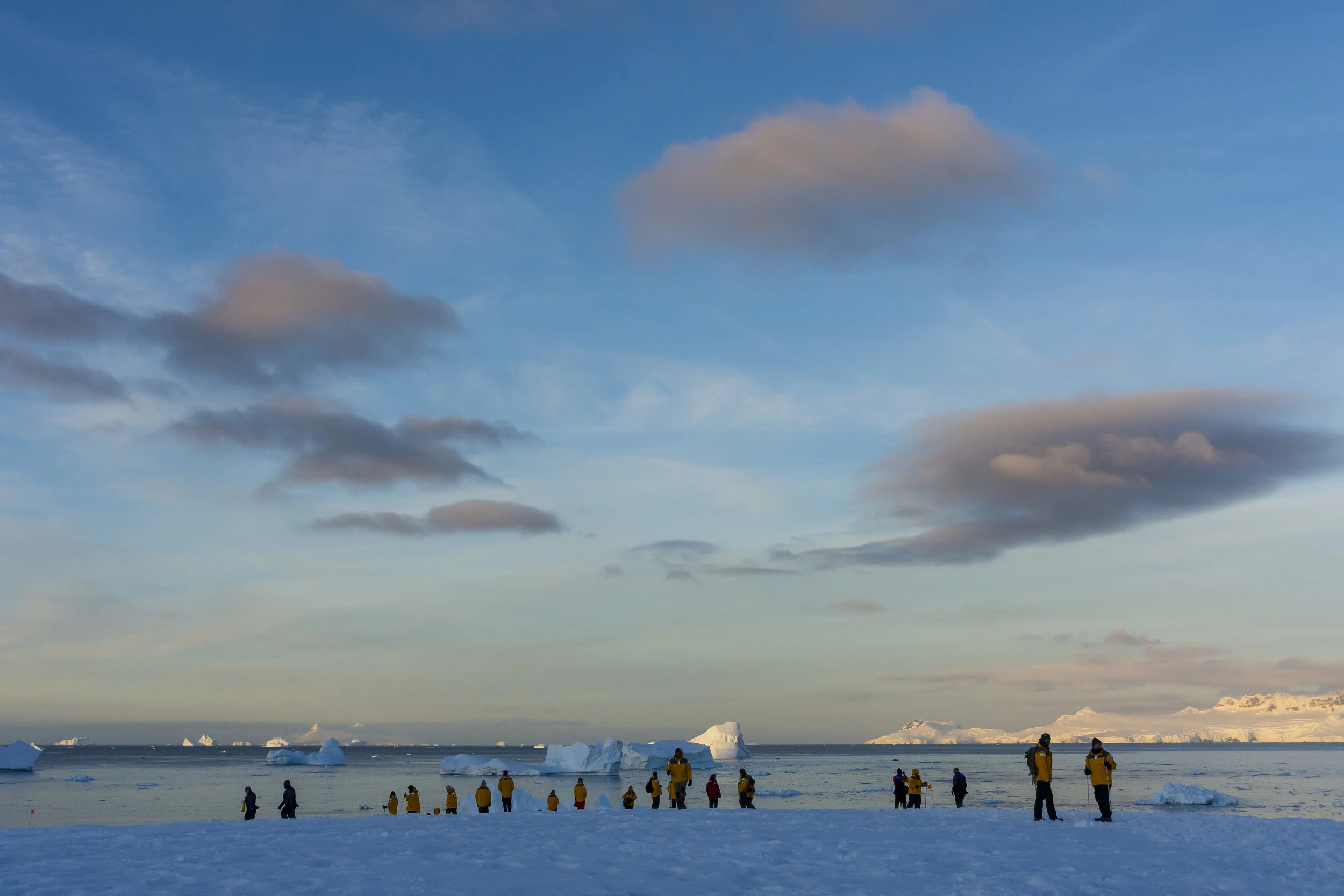 Sunset at Portal Point, Reclus Peninsula, Antarctica