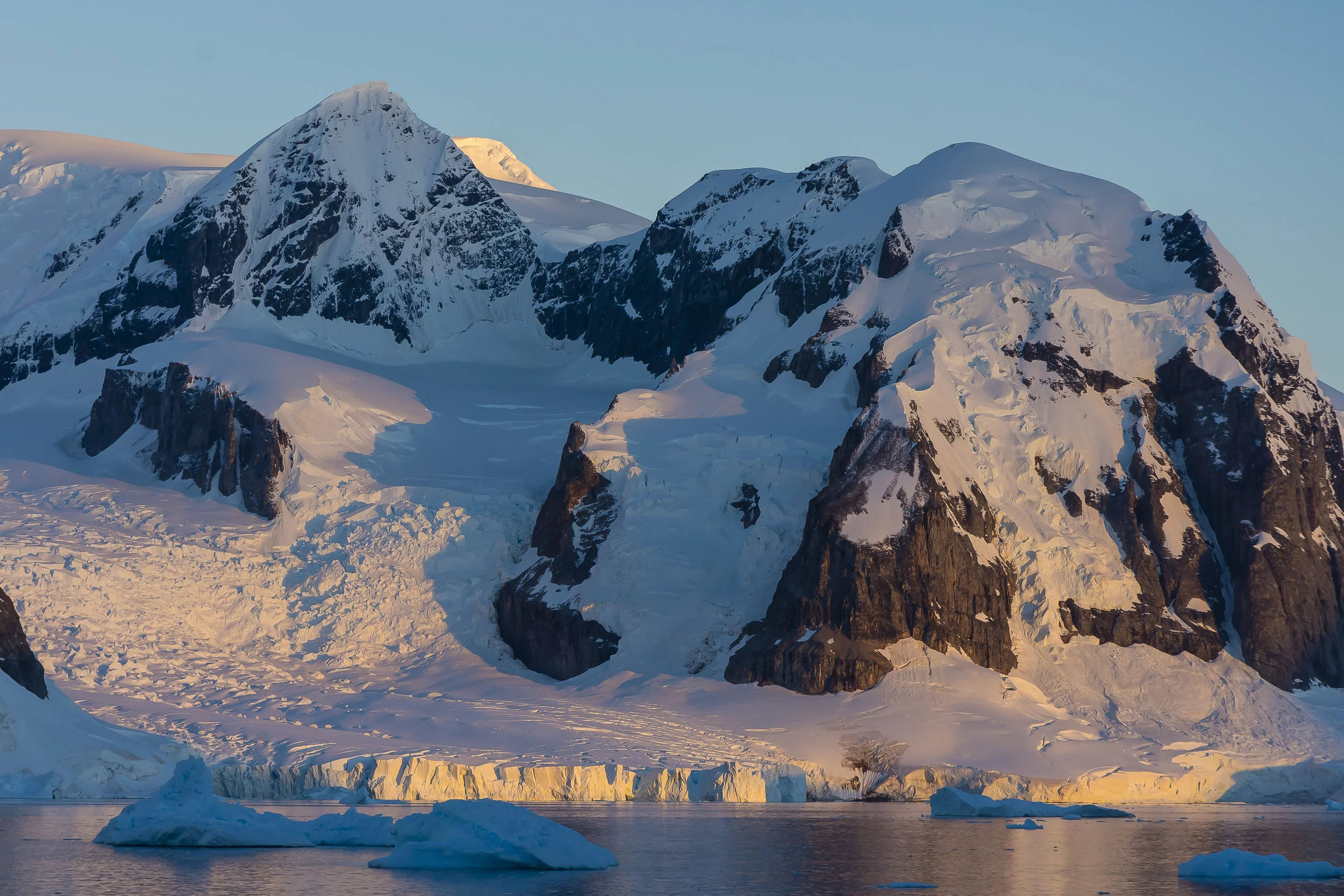 Sunset at Ronge Island, Errera Channel, Antarctica