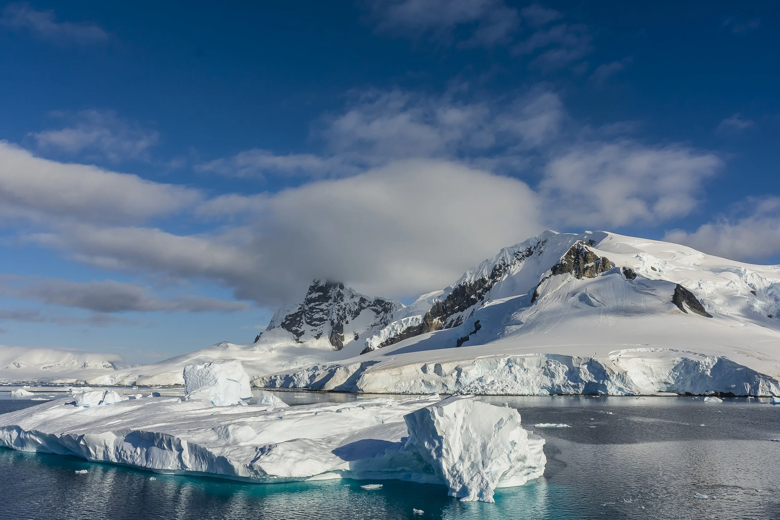 Ice in Paradise Harbor, Gerlache Strait, Antarctica