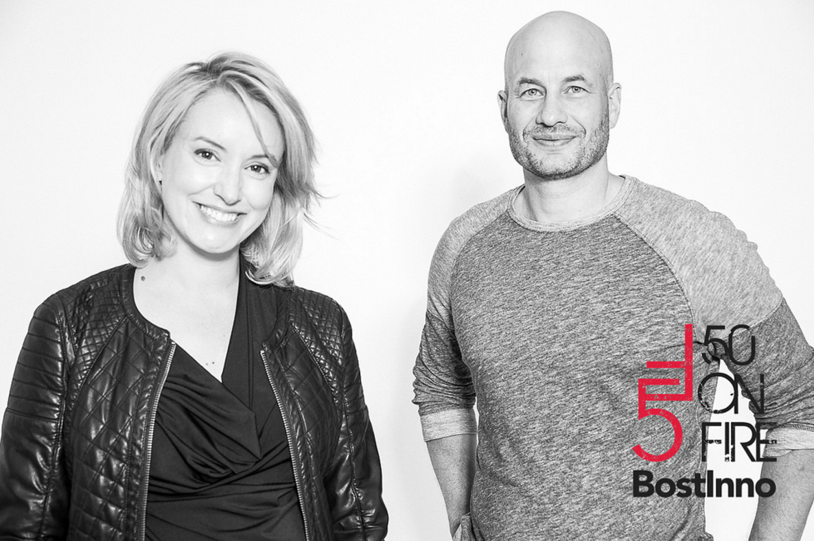 Representing TUGG when we won BostInno's 50 on Fire award in the Civic Category in 2015.
