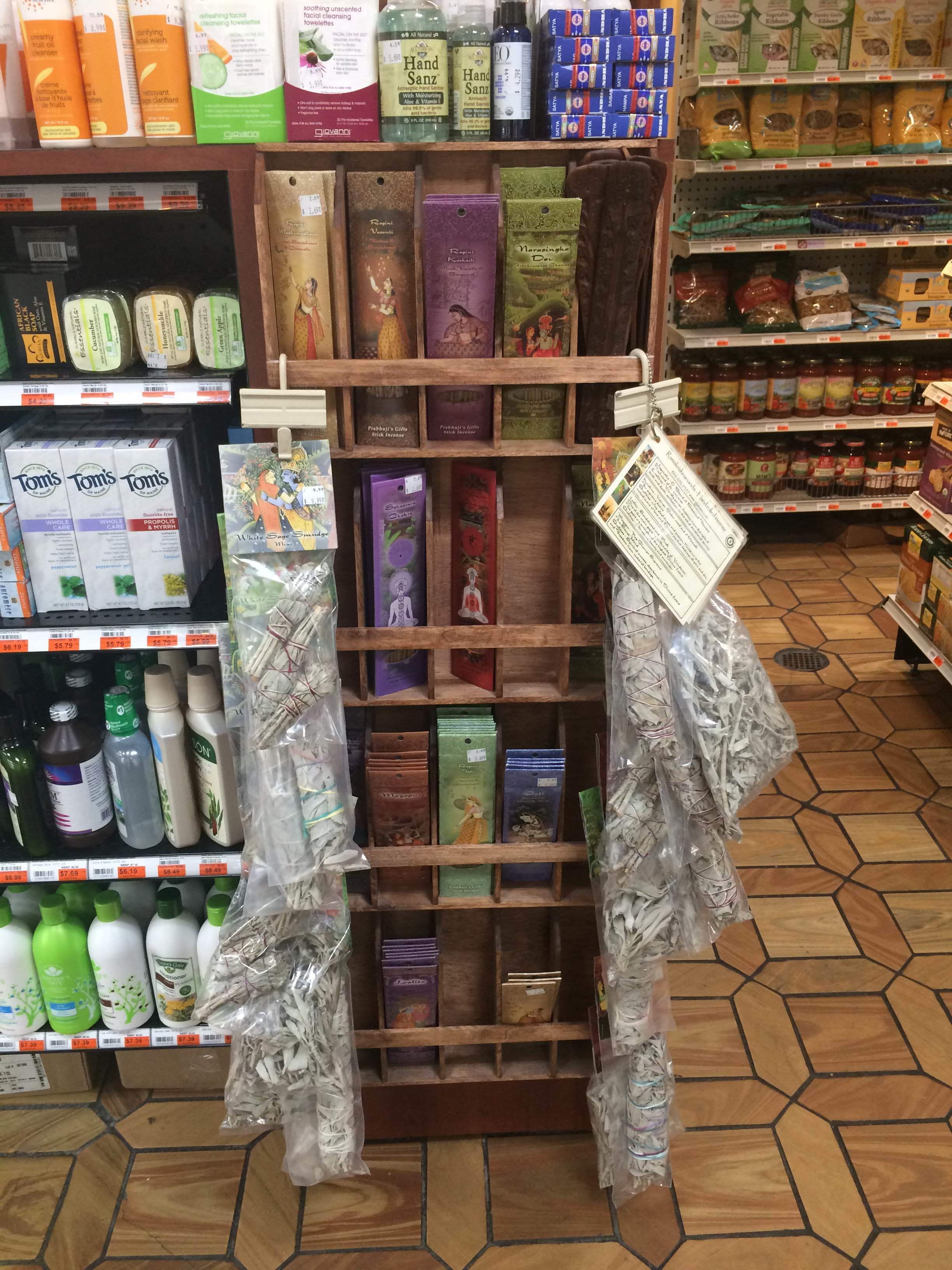 Sai Organics incense selection in Astoria, Queens
